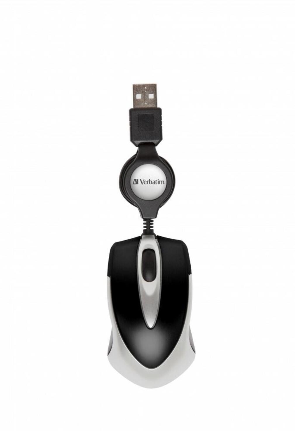 Verbatim Go Mini Optical Travel Mouse Schwarz Maus von Verbatim