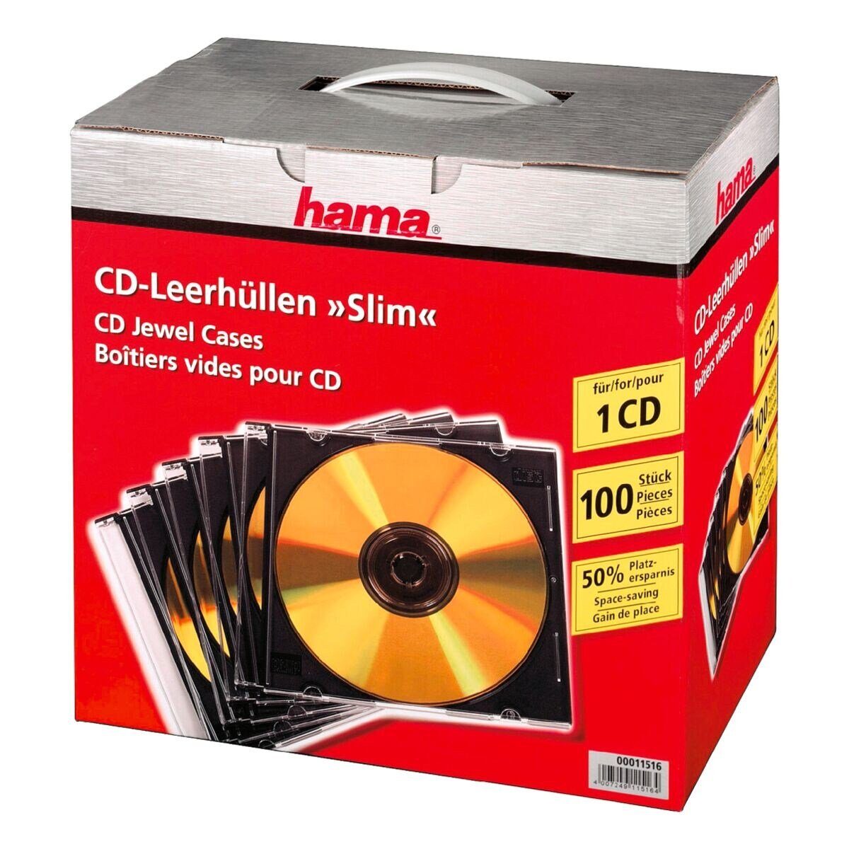 Hama CD-Hülle Slimline, CD/DVD/Blu-ray-Leerhüllen