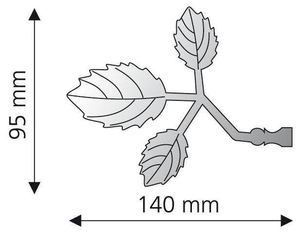 mm Gardinenstangen-Endstück Bacchus, für Gardinenstangen Liedeco, 2-St), (Set, Gardinen, 16 Ø messingfarben/antik