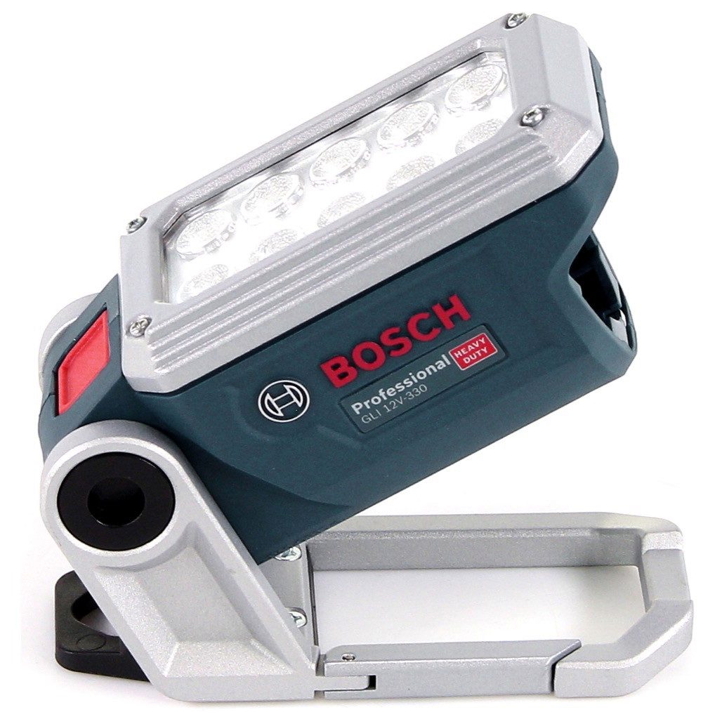 Bosch Professional Baustrahler Akku Lampe GLI 12V-330 DeciLED + 1 x 3,0 Ah Akku + Ladegerät