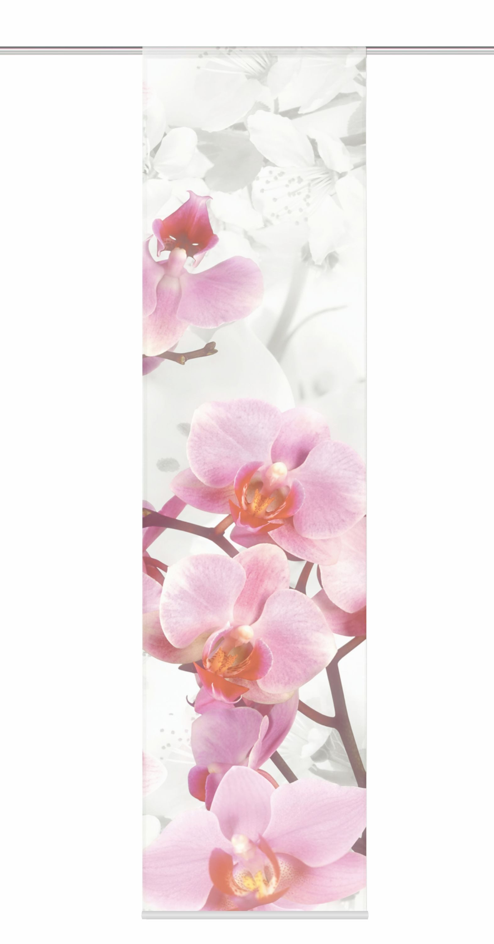 HOME WOHNIDEEN Schiebegardine Flächenvorhang BLOSSOM [87933-723], halbtransparent, 100% Polyester