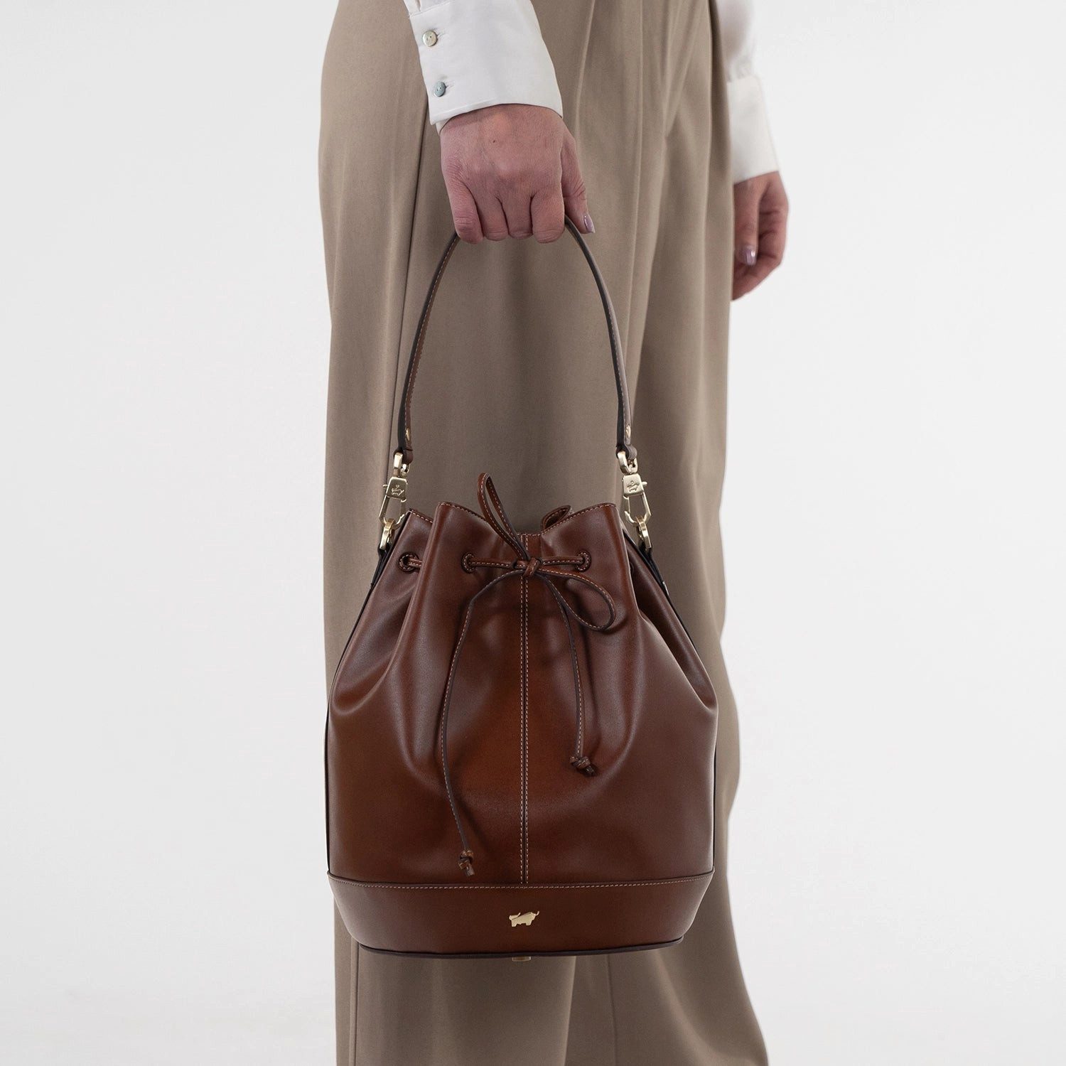 Braun Büffel Handtasche ALICE Bucket Bag cognac