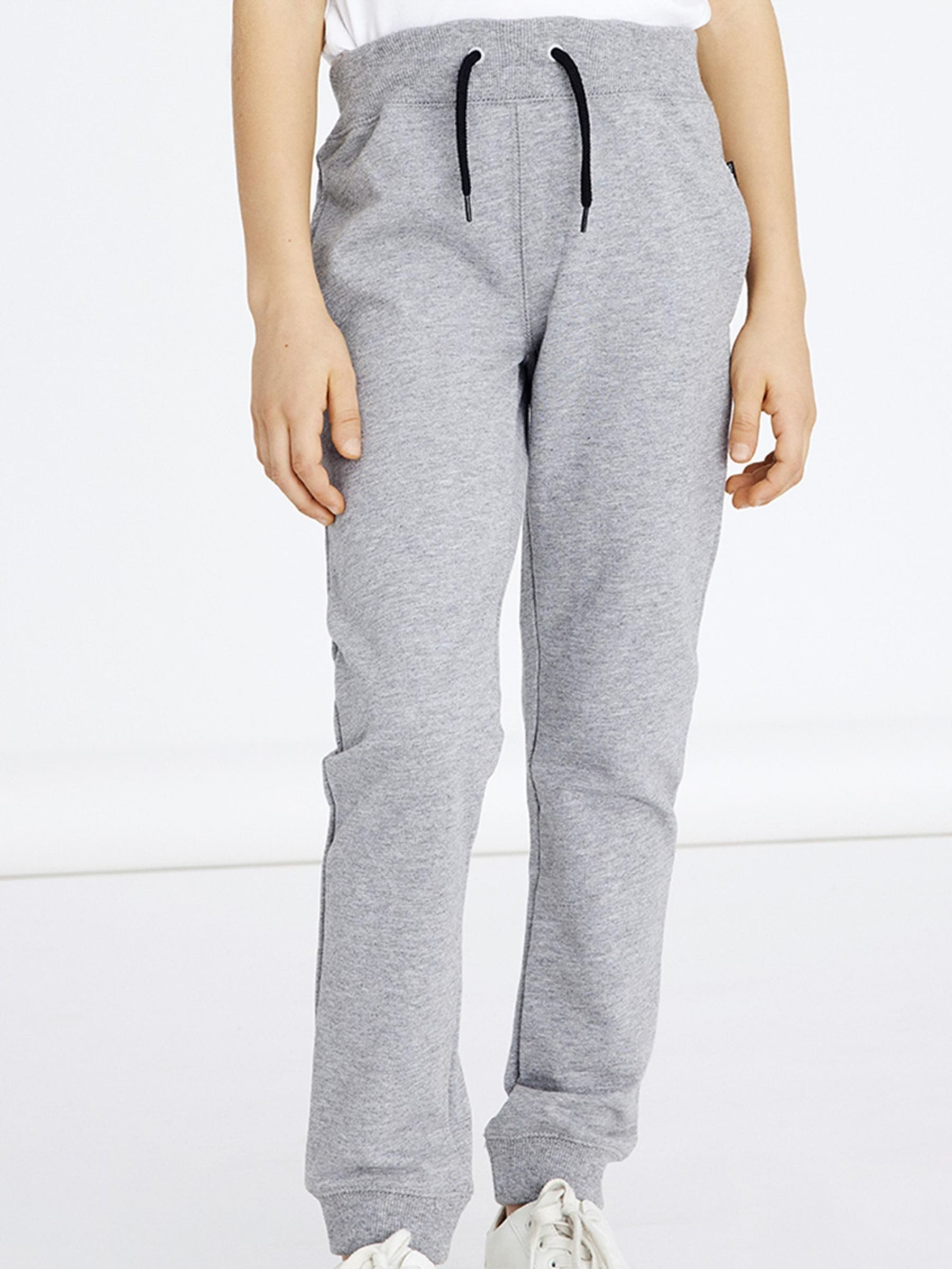 Name It Jogginghose NKMSWEAT für Jungen mit verstellbarem Bund und Kordelzug unifarben, casual, regular fit, Baumwollmix, Rundhals