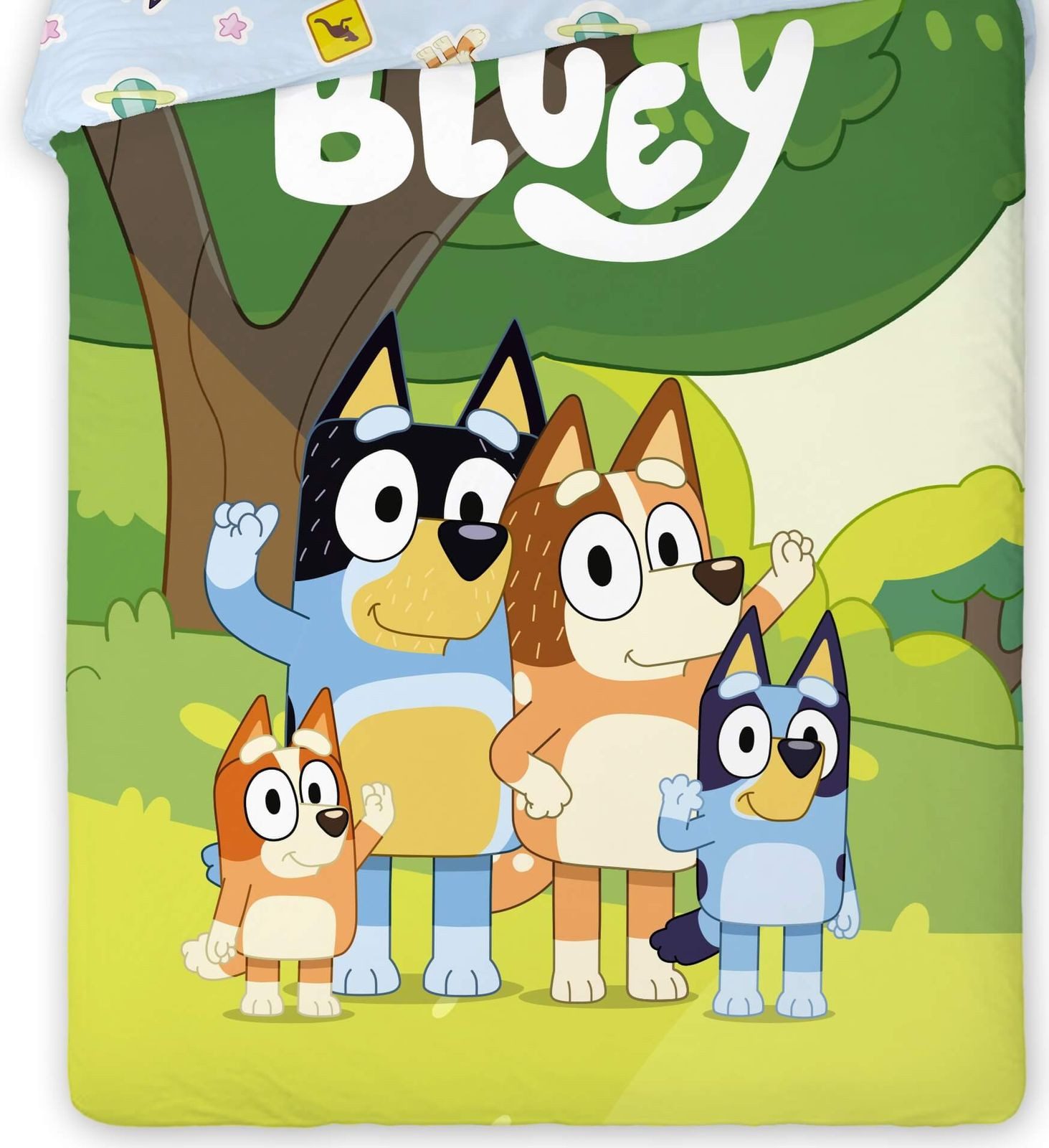 BrandMac Bettwäsche Bluey - 2 x Wende-Bettwäsche-Set im Doppelpack, 135x200 & 80x80, Baumwolle, 100% Baumwolle – Bild 4 von 5