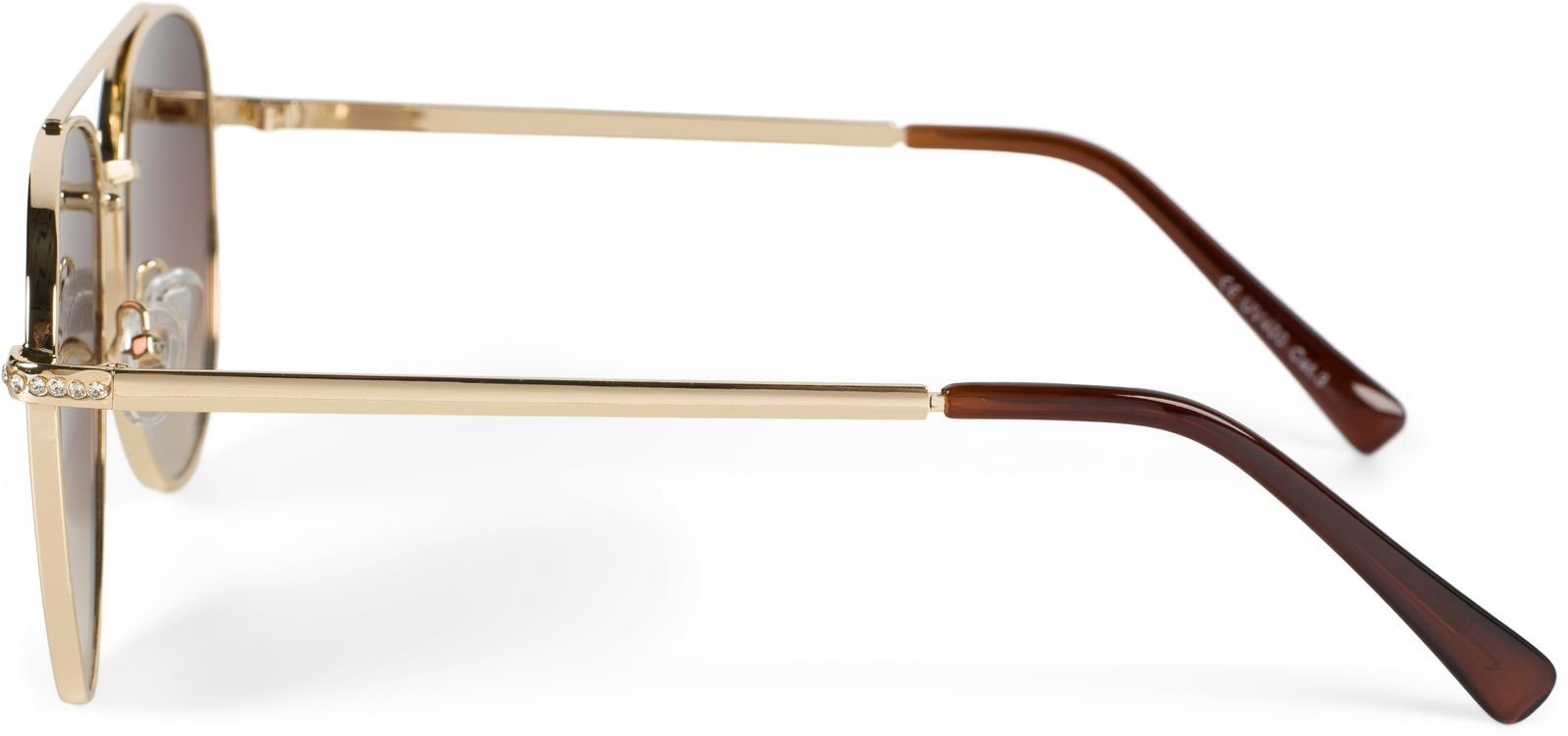 styleBREAKER Sonnenbrille Piloten Sonnenbrille mit Strass günstig online kaufen
