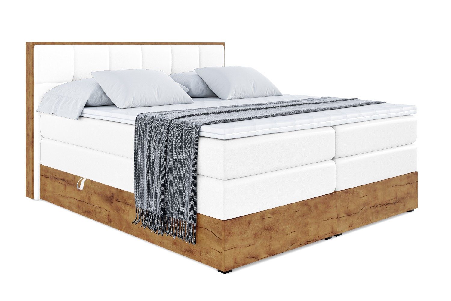 ALTDECOR Boxspringbett LOLLI7 KING (Multipocket-Matratze H4, H3 Matratze Bo günstig online kaufen