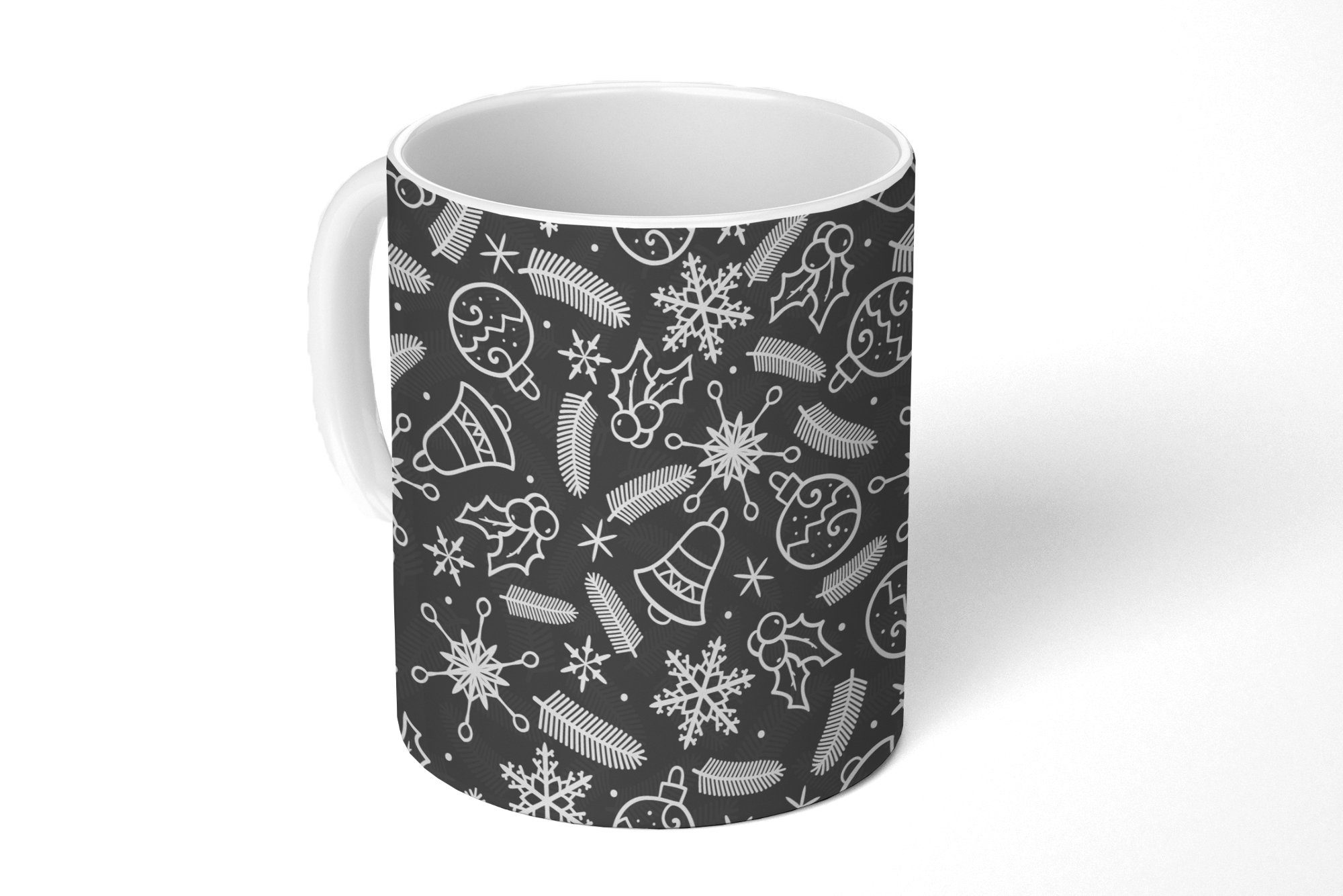 MuchoWow Tasse Muster - Weihnachten - Dekoration, Keramik, Kaffeetassen, Teetasse, Becher, Teetasse, Geschenk