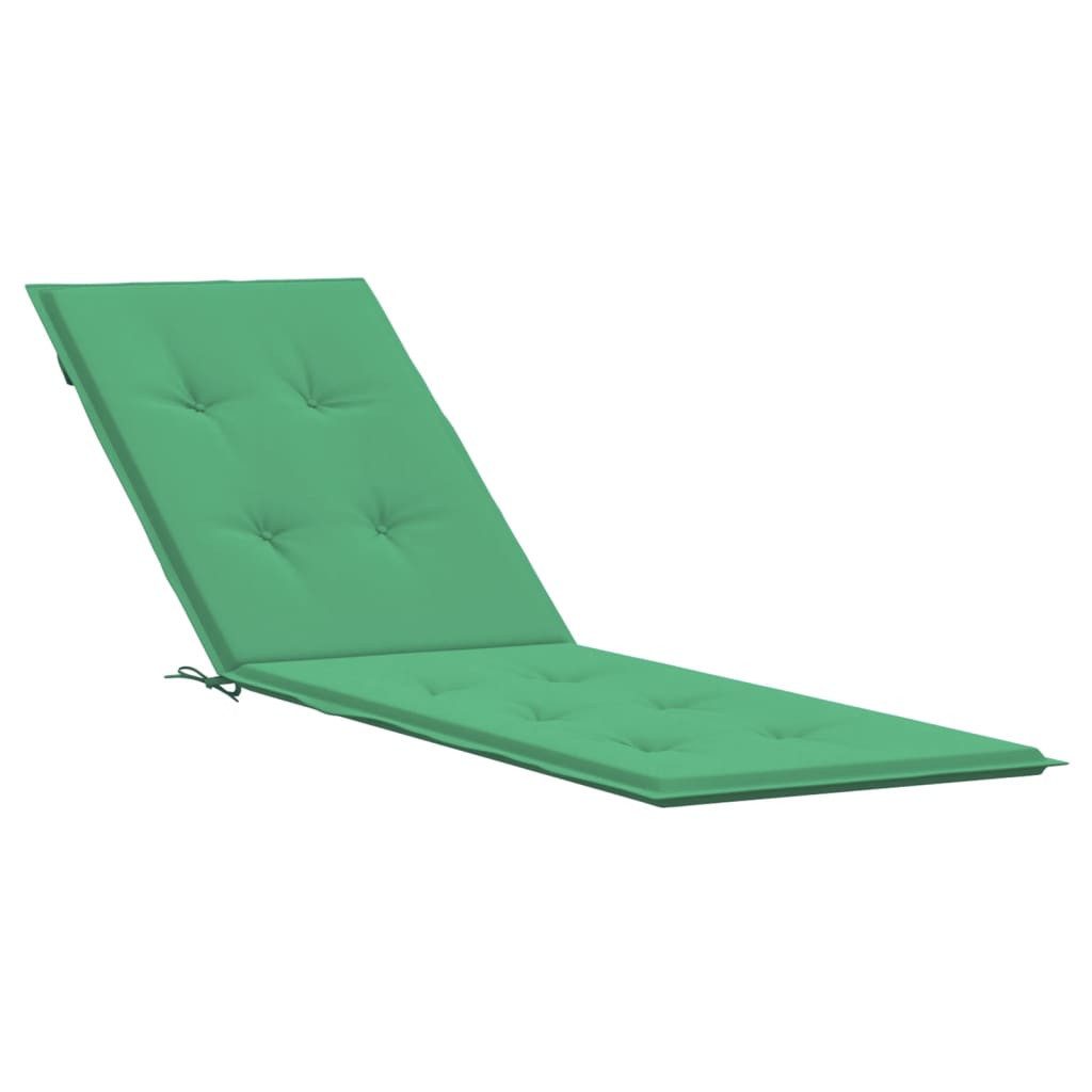 vidaXL Sitzauflage Liegestuhl-Auflage Grün (75+105)x50x4 cm, günstig online kaufen