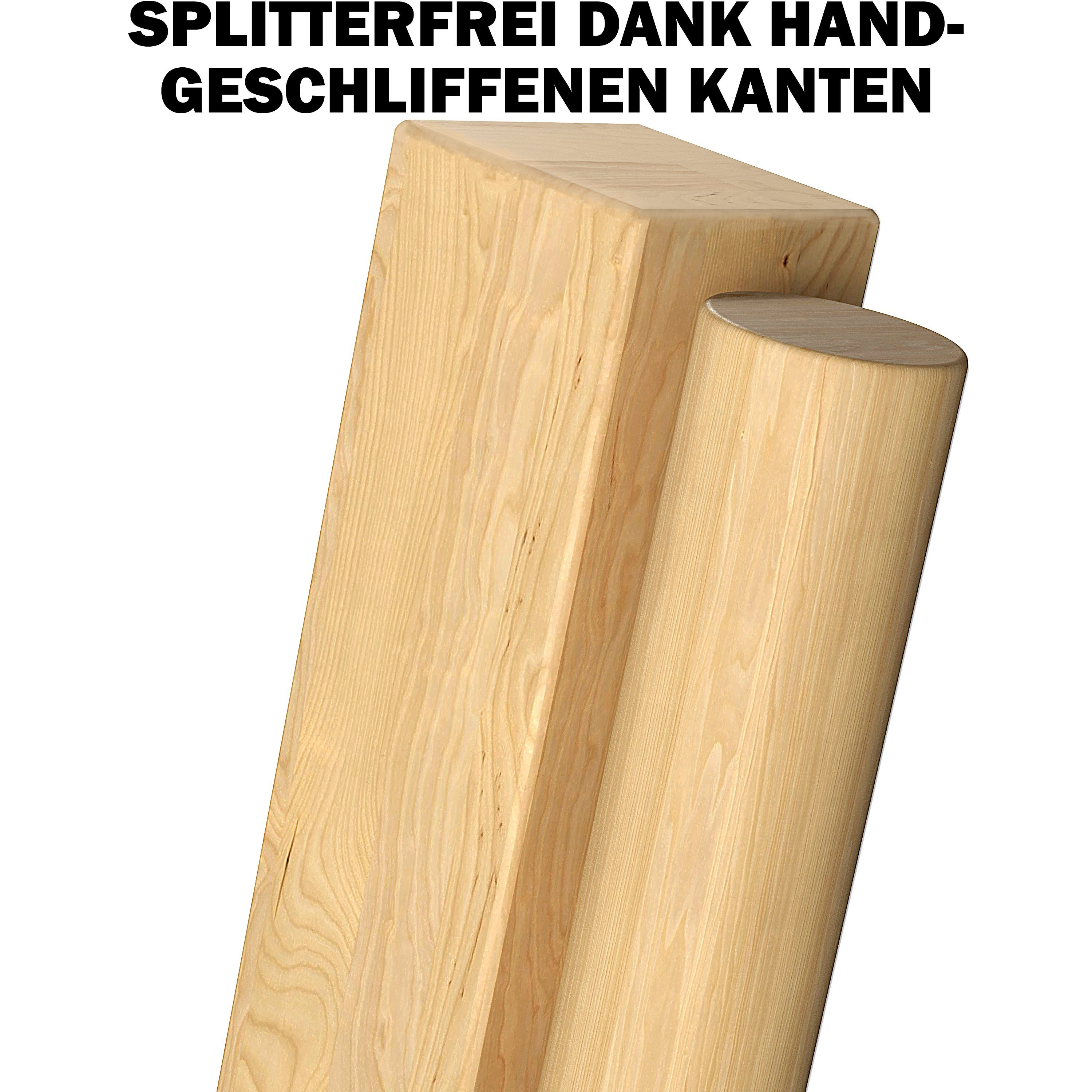 PHIBER-SPORTS Spiel Kubb Wikinger Spiel aus Holz in PREMIUM Qualität – Aus massivem Holz, Kubb Wikinger Schach, Splitterfreies Hartholz