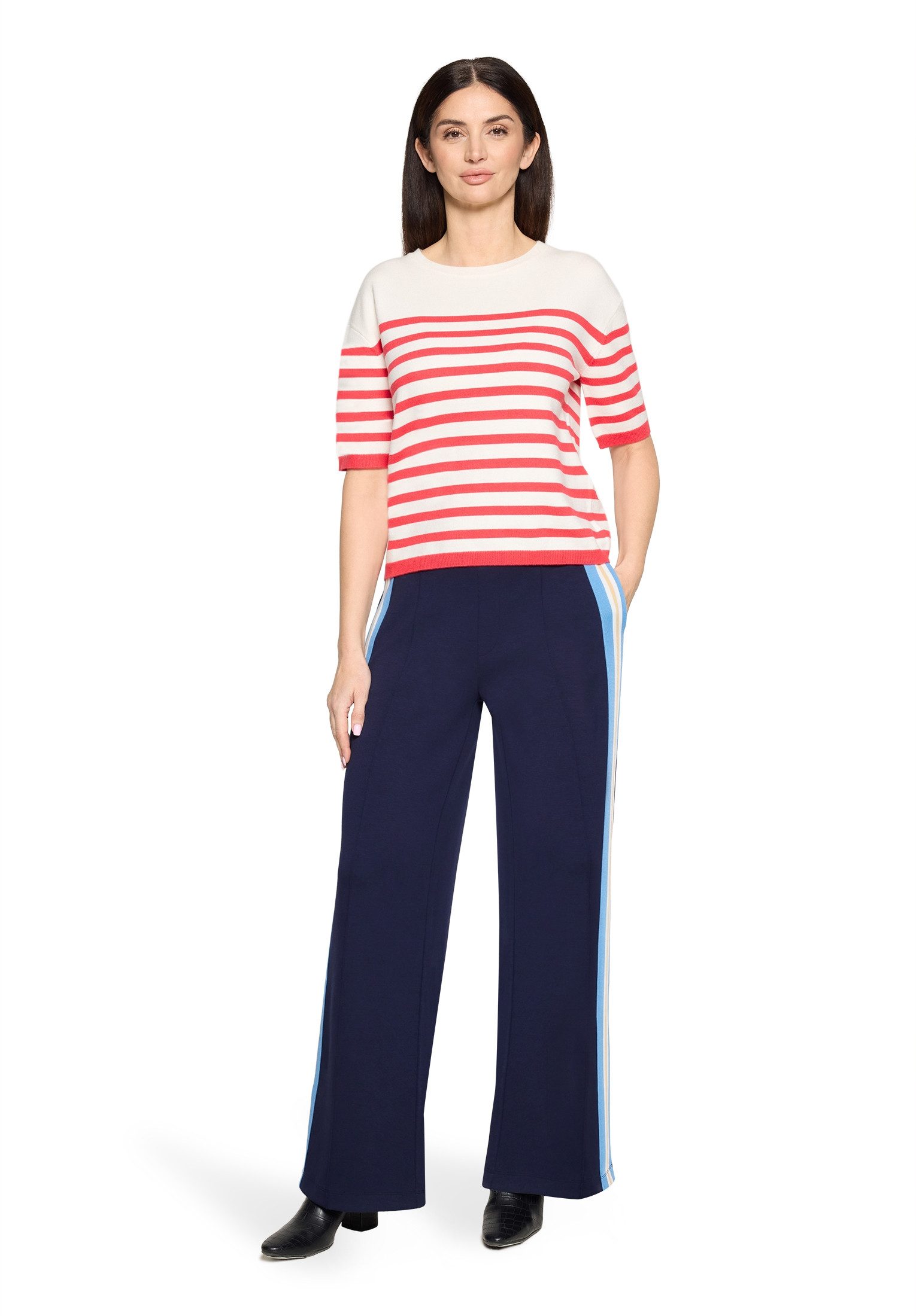 Cartoon Kurzarmshirt Damen mit Rundhalsausschnitt (1-tlg)