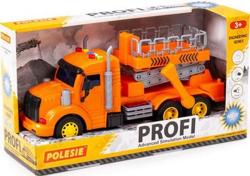 Polesie Spielzeug-LKW LKW Kinder Spielzeug Hebebühne Profi orange Schwun