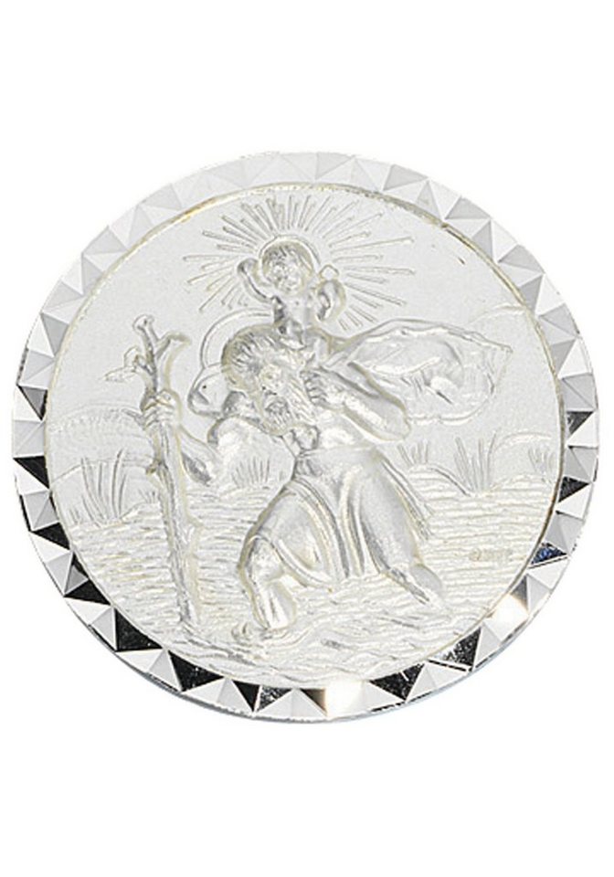 JOBO Kettenanhänger Anhänger Christopherus, 925 Silber, Hochwertiger  Silberanhänger Motiv 