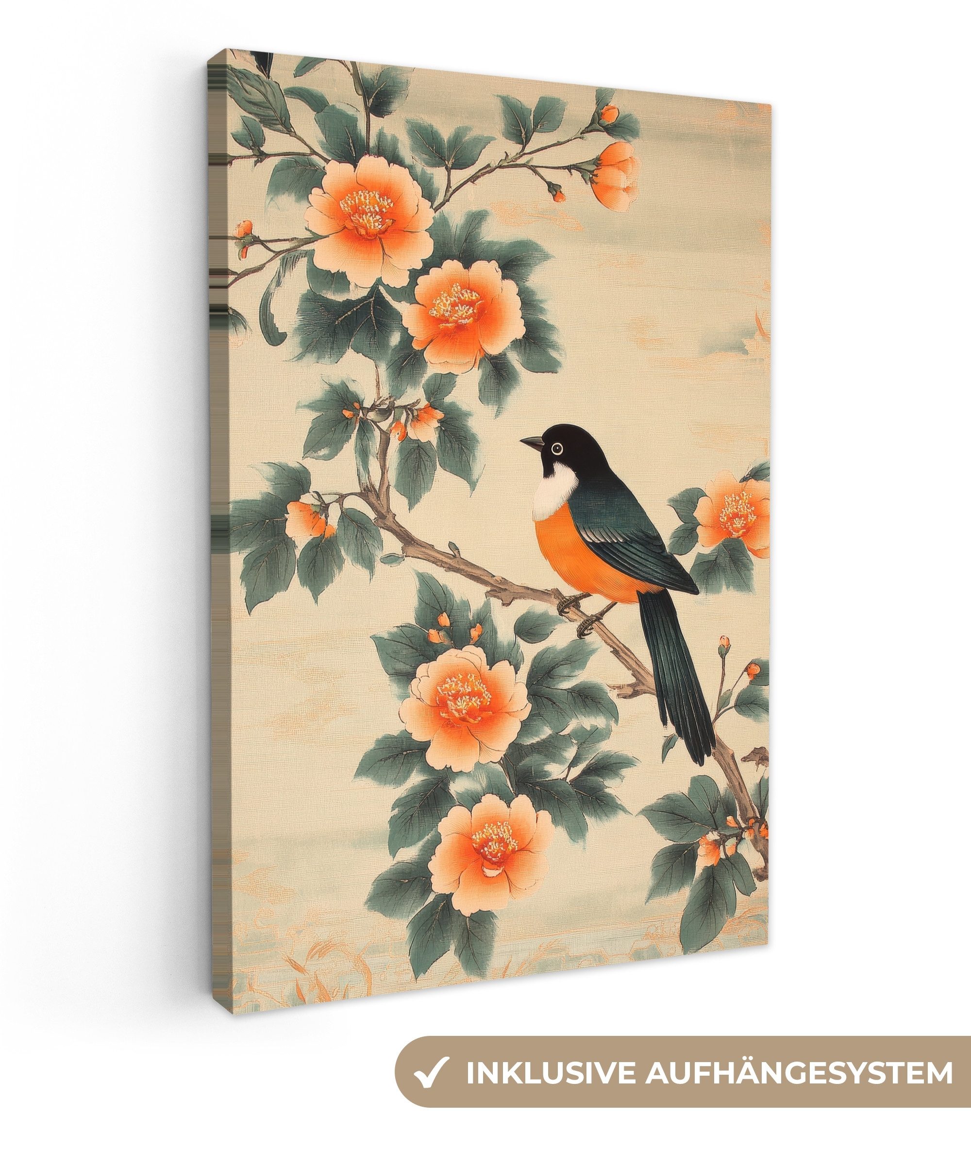OneMillionCanvasses® Leinwandbild Vogel - Zweig - günstig online kaufen