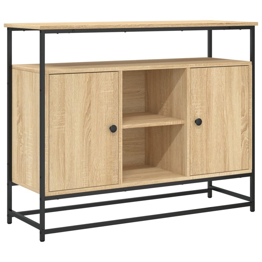 vidaXL Sideboard Sideboard Sonoma-Eiche 100x35x80 cm Holzwerkstoff (1 St) günstig online kaufen