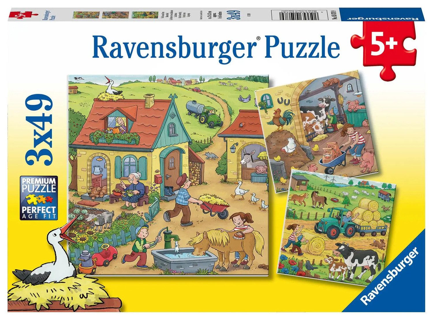 Ravensburger Puzzle Ravensburger Kinderpuzzle - 05078 Viel los auf dem Baue günstig online kaufen