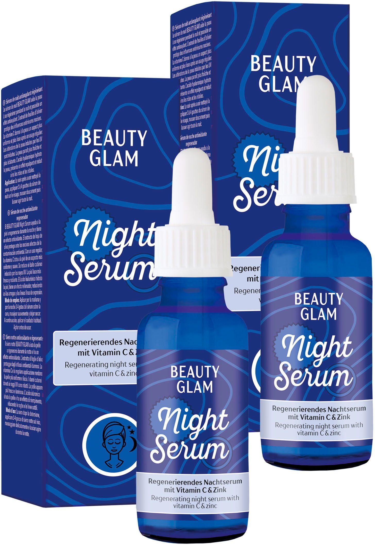 BEAUTY GLAM Gesichtspflege-Set Night Serum, 2-tlg.