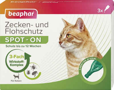 beaphar Katzenkäfig Beaphar Zecken- und Flohschutz SPOT-ON 3 x 0,8 ml