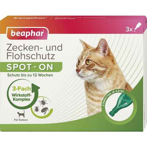 beaphar Katzenkäfig Beaphar Zecken- und Flohschutz SPOT-ON 3 x 0,8 ml