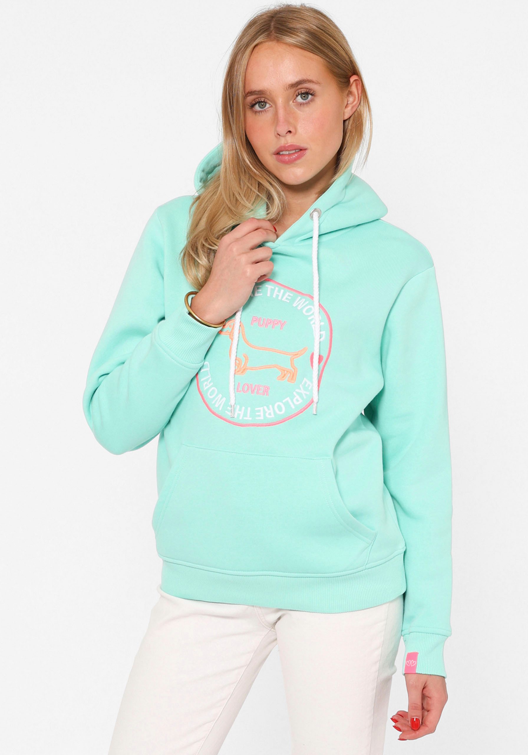 Zwillingsherz Hoodie "Explore the World" mit günstig online kaufen