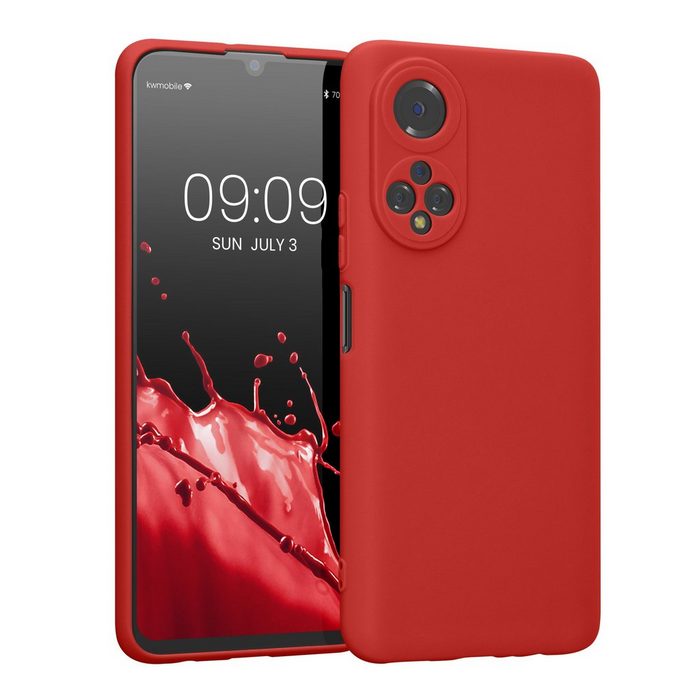 kwmobile Handyhülle Hülle für Honor X7 Backcover Silikon - Soft Handyhülle - Handy Case in Rot
