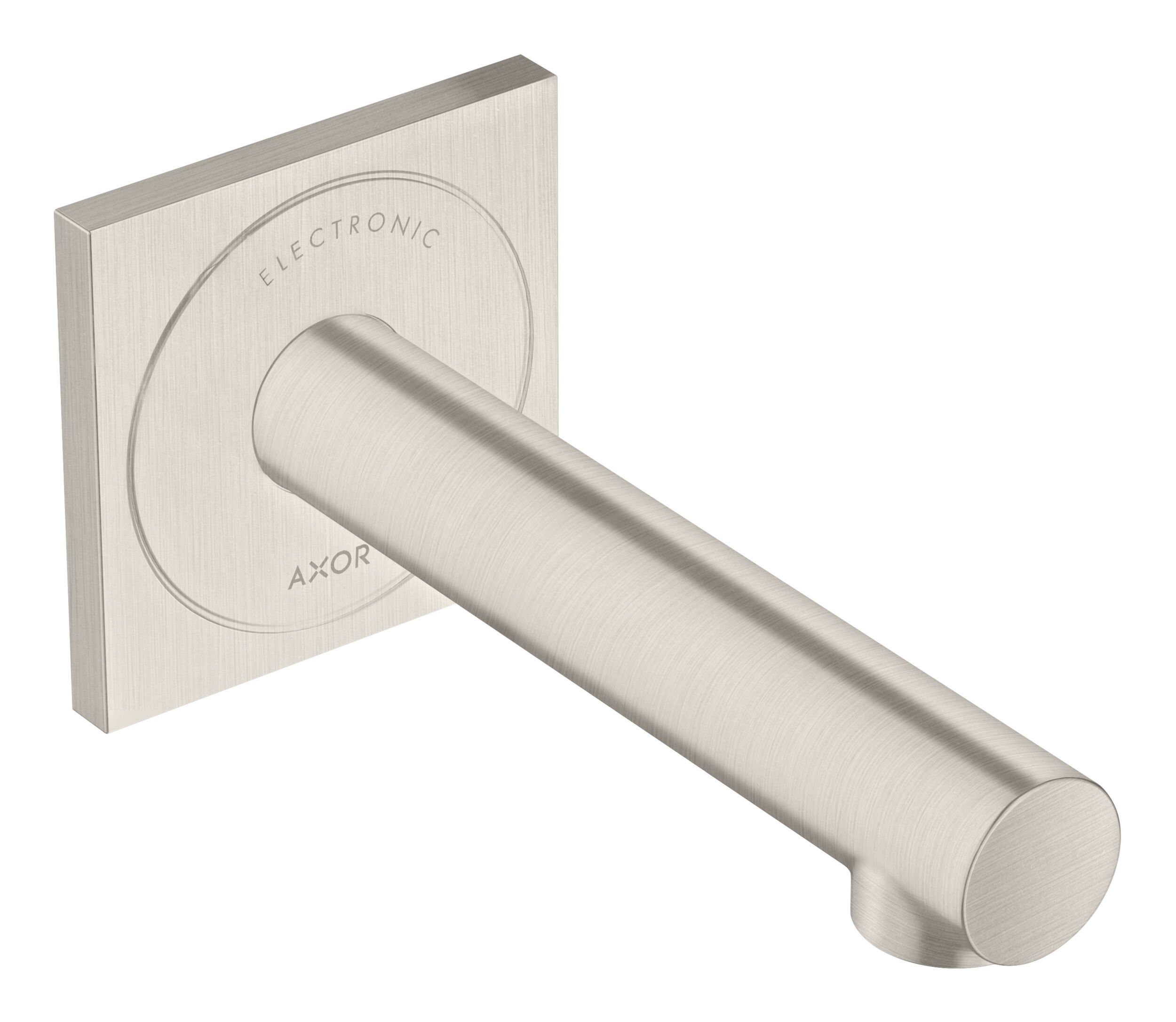 hansgrohe Unterputzarmatur Axor Uno Elektronik-Waschtischmischer Unterputz Ausladung - Edelstahl Optic