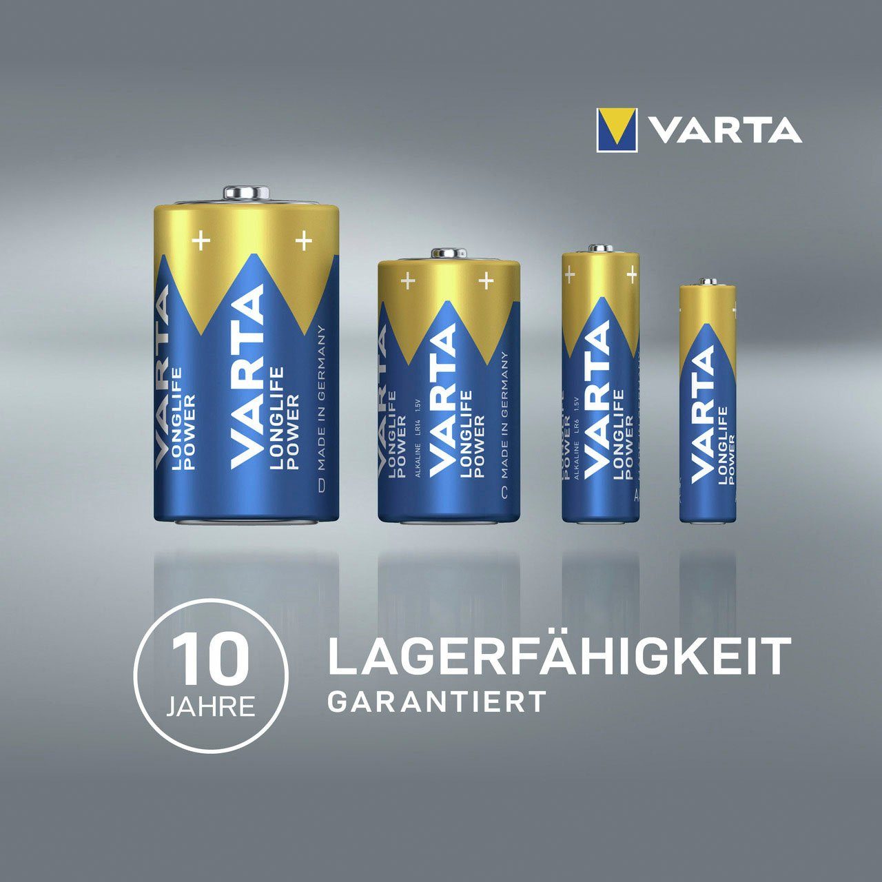 VARTA VARTA LONGLIFE Alkaline, AAA 20erPack St) Made Batterie, in LR03 Micro 20 Germany Power (1,5 V