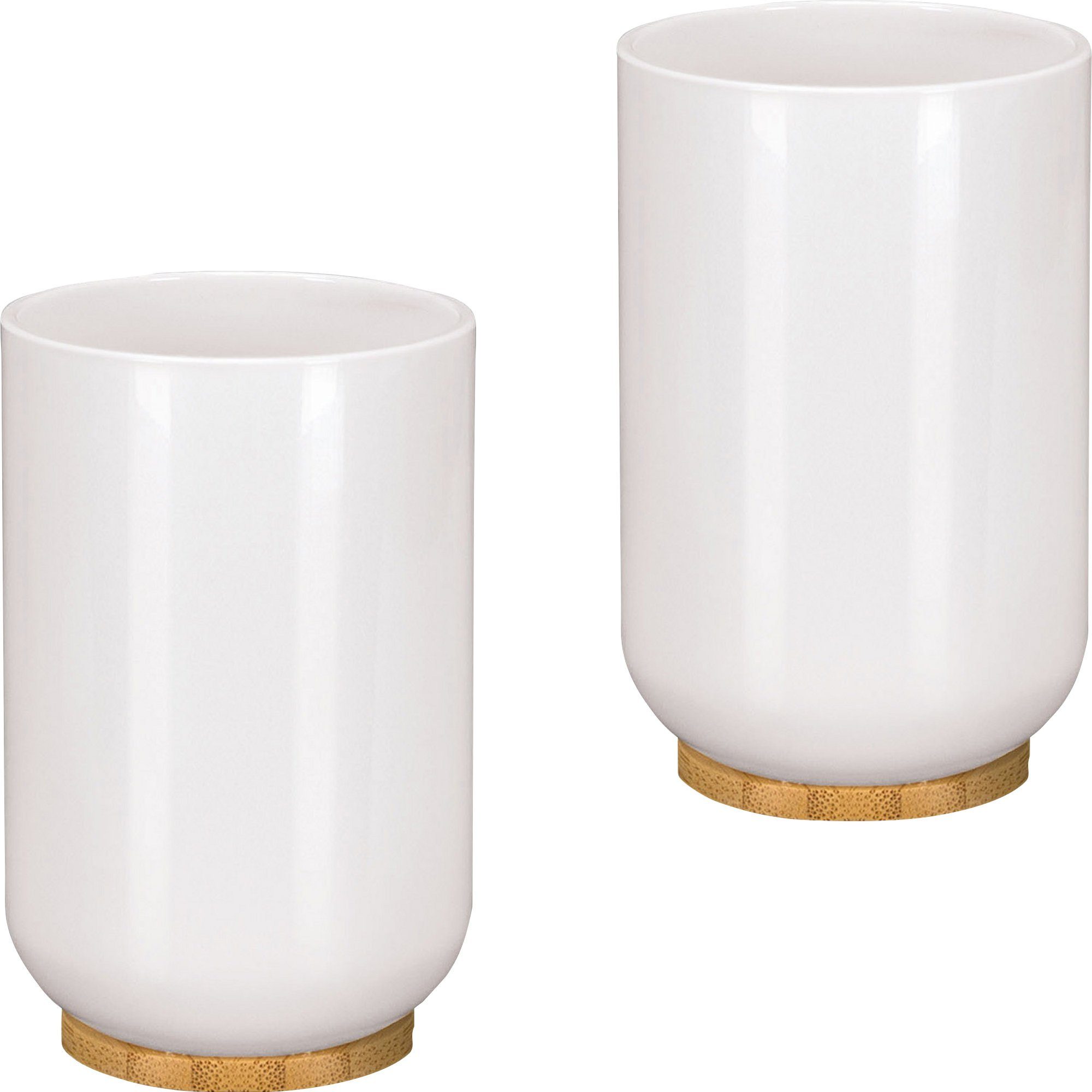 Kleine Wolke Badaccessoire-Set Zahnputzbecher "Timber" 2er-Pack, günstig online kaufen