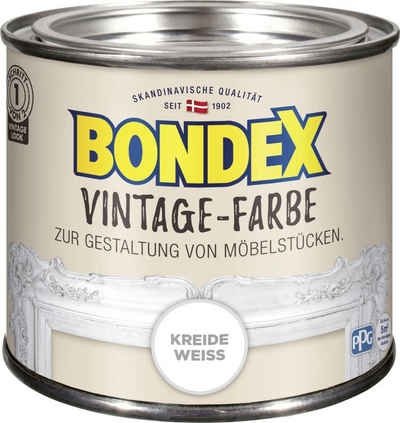 Bondex Holzschutzlasur Bondex Vintage-Holzfarbe kreideweiß 375 ml