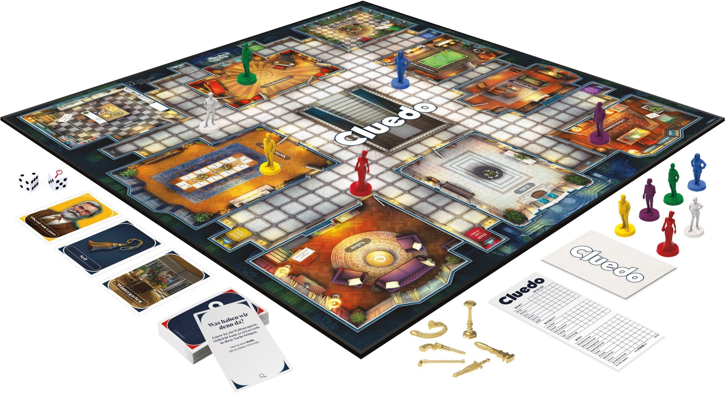 Hasbro Spiel Cluedo Das klassische Detektivspiel, Brettspiel