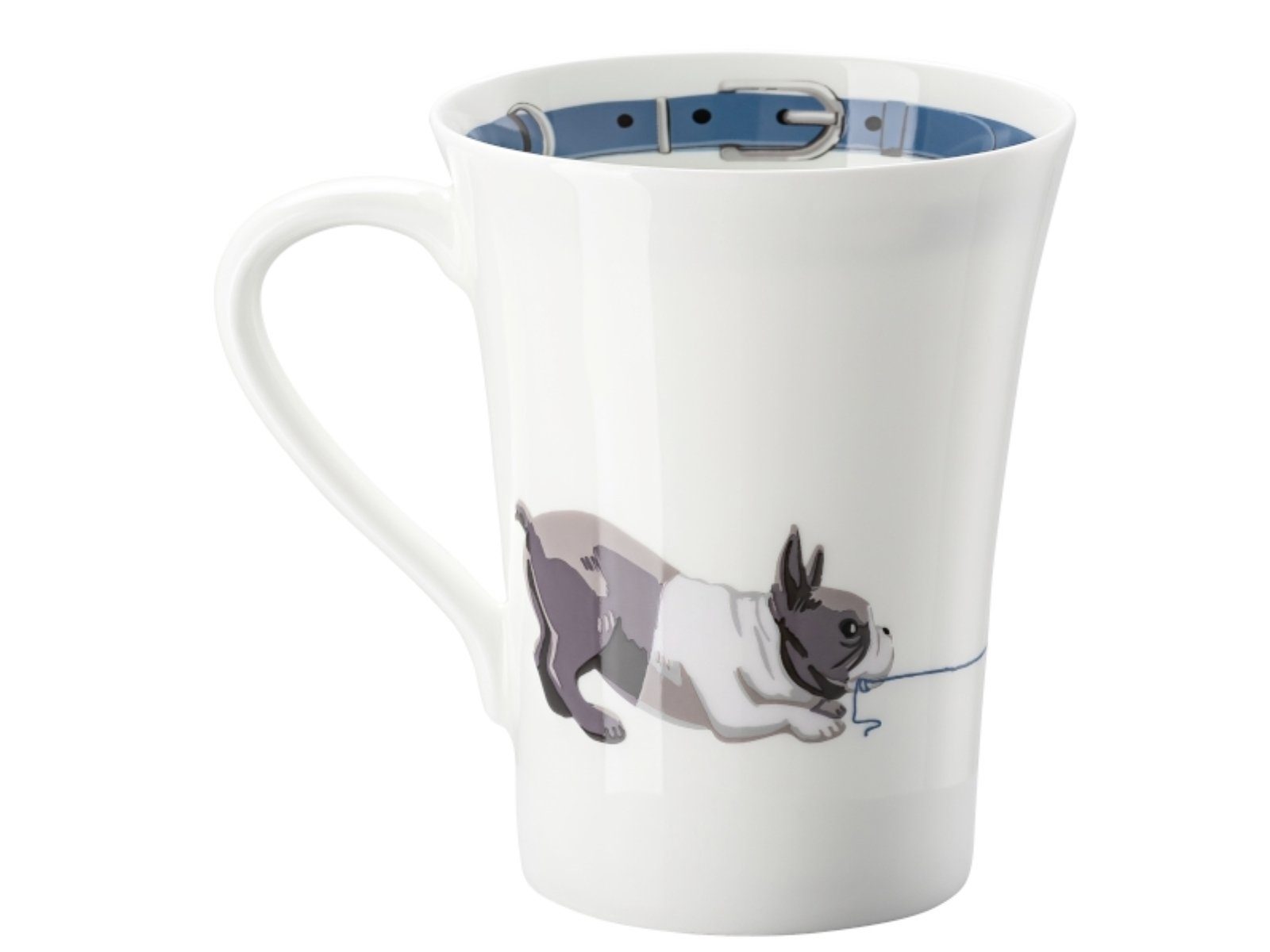 Hutschenreuther Becher My Mug Hunde - franz. Bulldogge Becher mit H.0,4 l, Bone China, Tassen