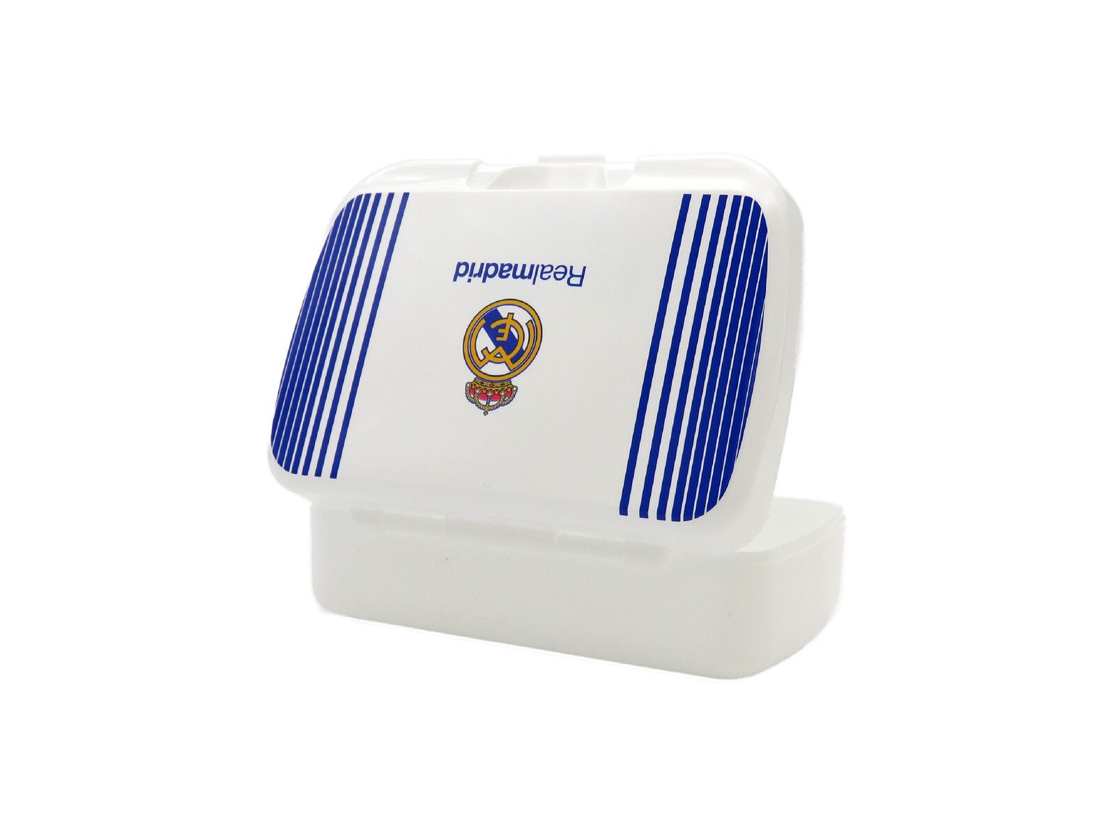 Real Madrid Lunchbox - Brotdose 16 × 12 × 5,5 cm für Schule, Kindergarten und Unterwegs, Kunststoff, (1-tlg)