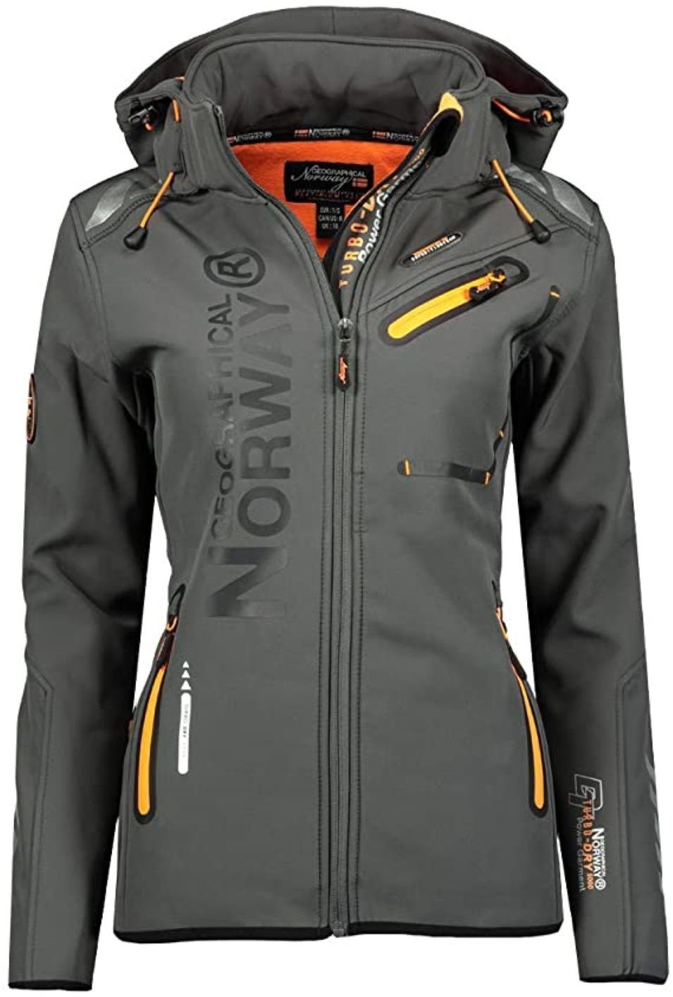 Geographical Norway Softshelljacke Damen Outdoor Jacke Brreine (1-St) Mit Kapuze