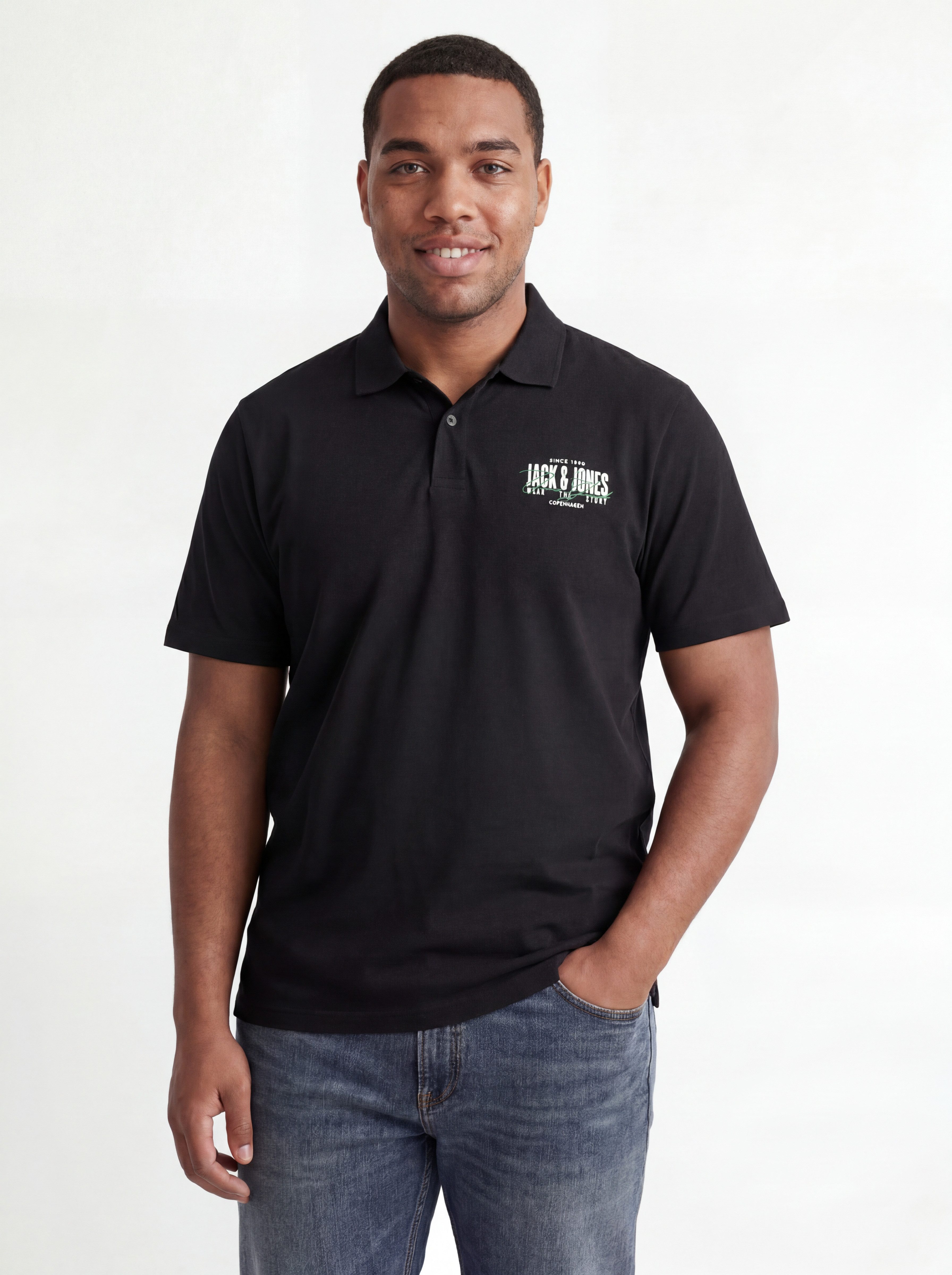 Jack & Jones PlusSize Poloshirt JJAERO POLO SS PLS Baumwolle, regular fit – Bild 2 von 5