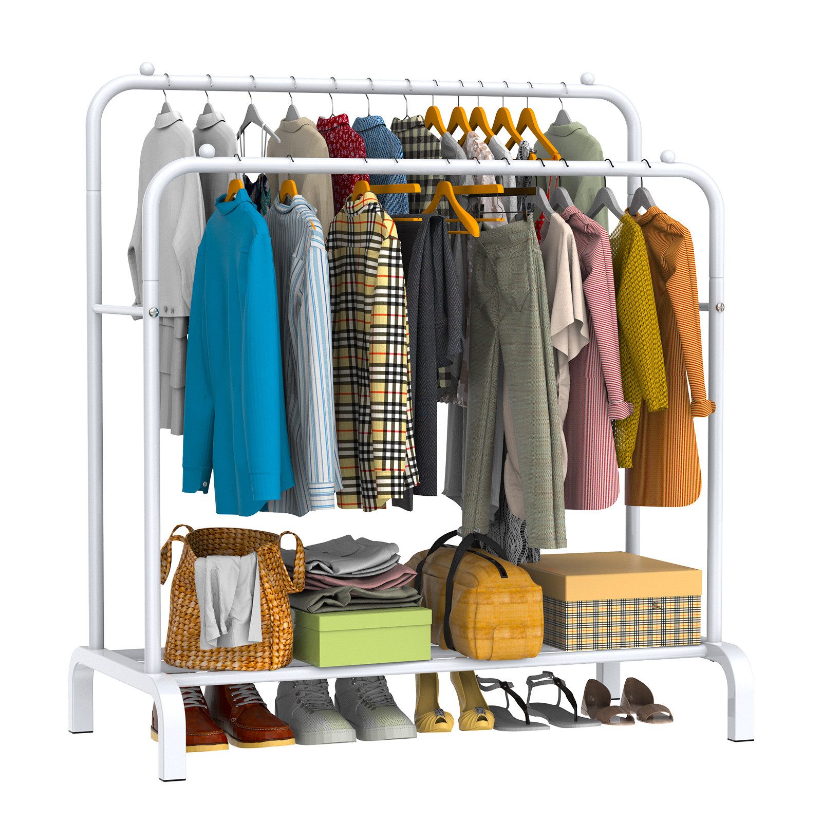 loefme Kleiderständer Kleiderständer mit Ablage Garderobenständer Kleiderst günstig online kaufen