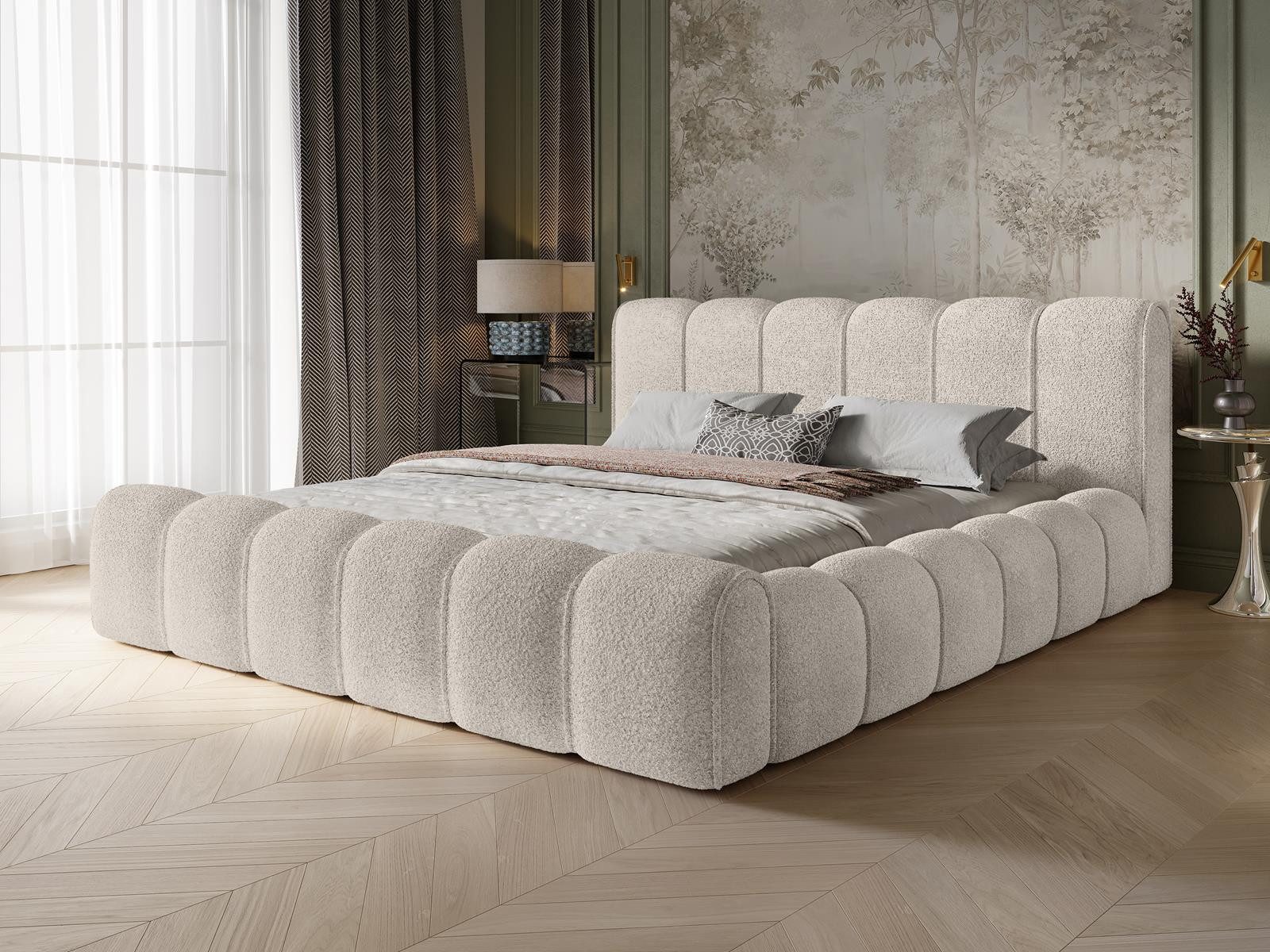 Compleo Polsterbett Schlafzimmerbett, luxuriöses Bett, Designermöbel, günstig online kaufen