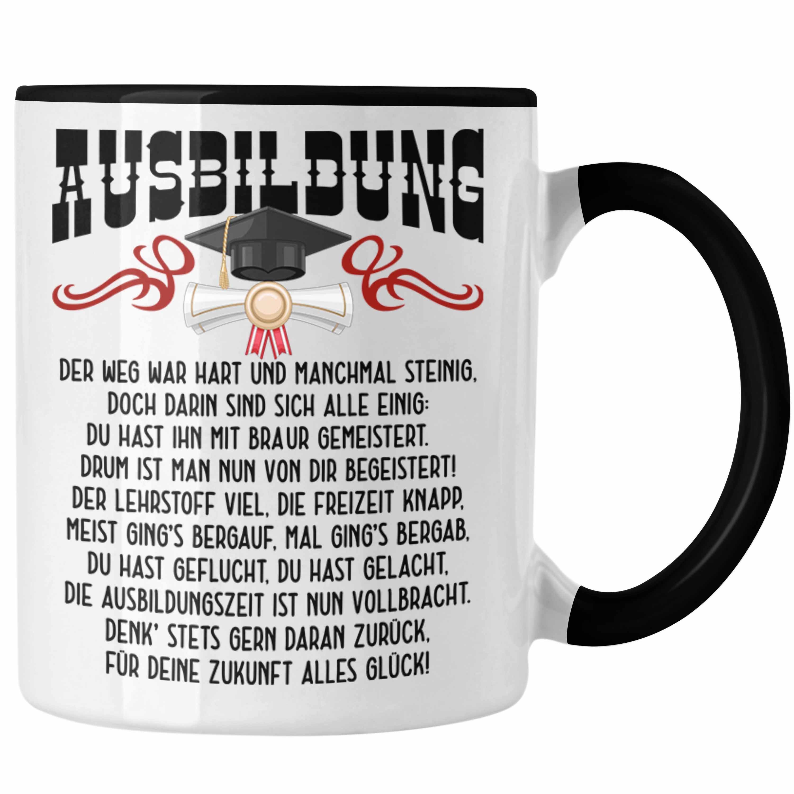 Trendation Tasse Ausbildung Bestanden Geschenk Tasse Geschenkidee Bestandene Prüfung Ab Schwarz