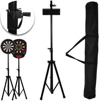 XQMAX Dartscheibe XQMAX Dartständer, (Steeldart, Dartboardständer), mobil klappbar höhenverstellbar