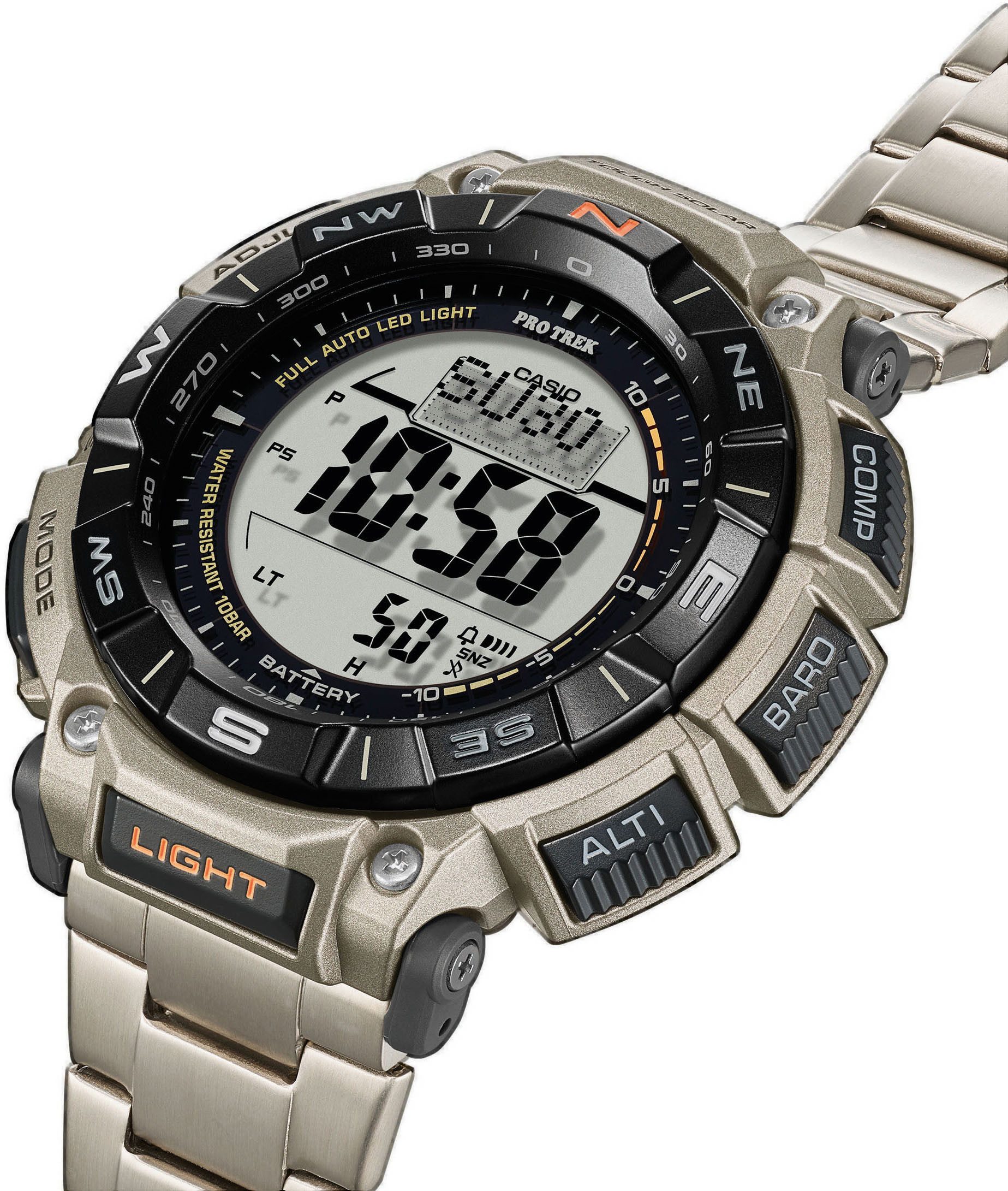 CASIO PRO TREK Chronograph PRG-340T-7ER, Quarzuhr, günstig online kaufen