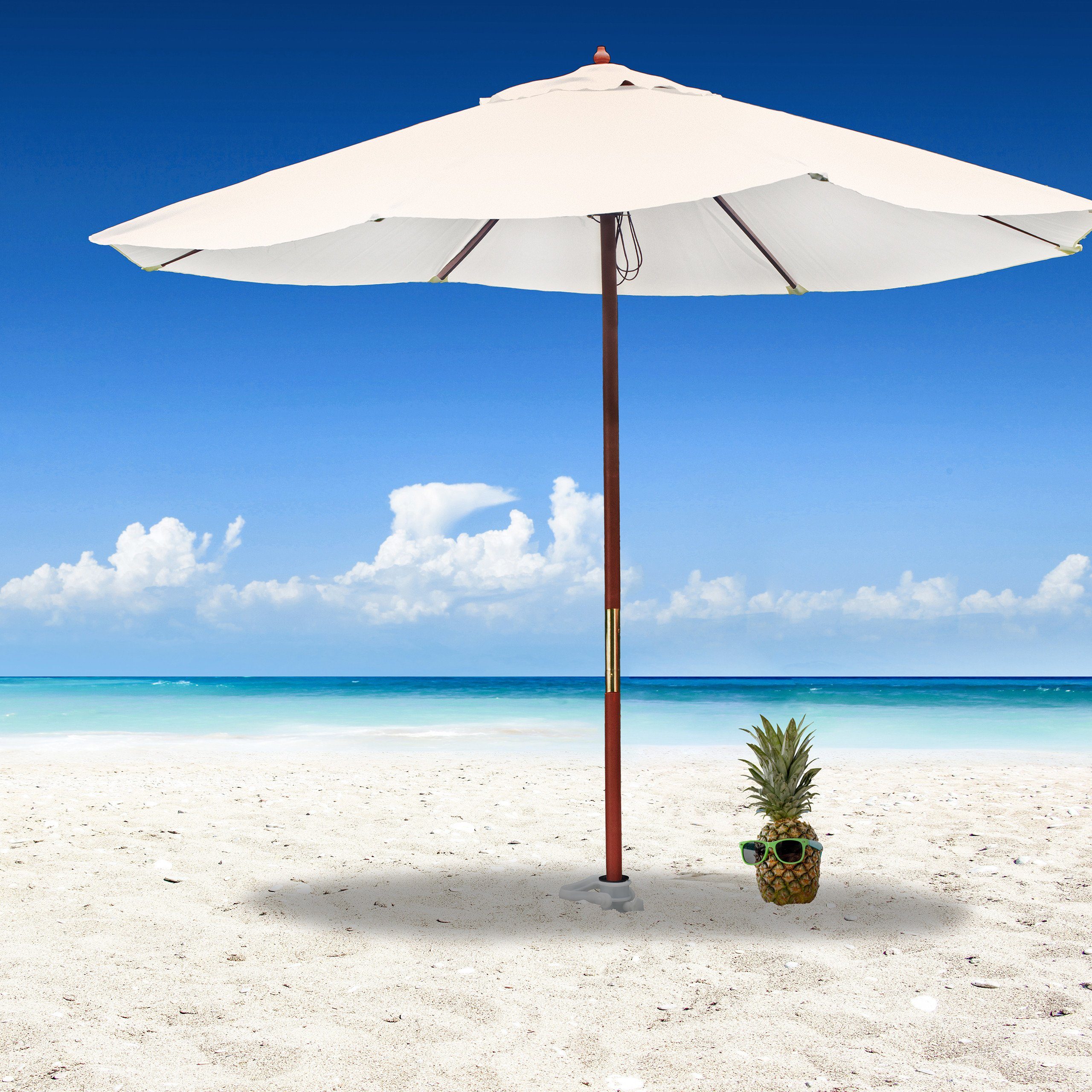 Bodendübel Sonnenschirm relaxdays Bodenhülse für Weiße
