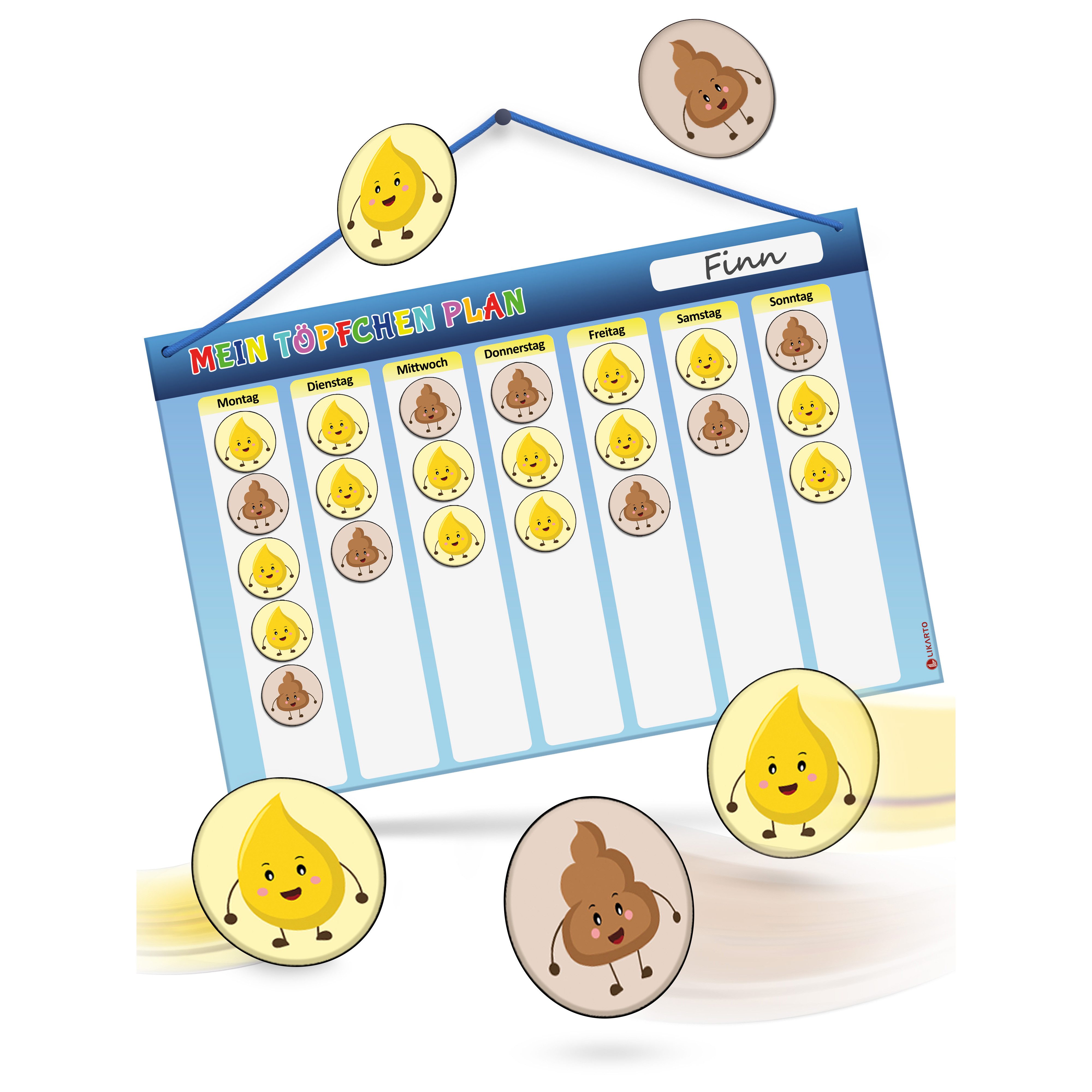 Likarto Lernspielzeug Töpfchen Training für Kinder magnetisch - Magnettafel günstig online kaufen