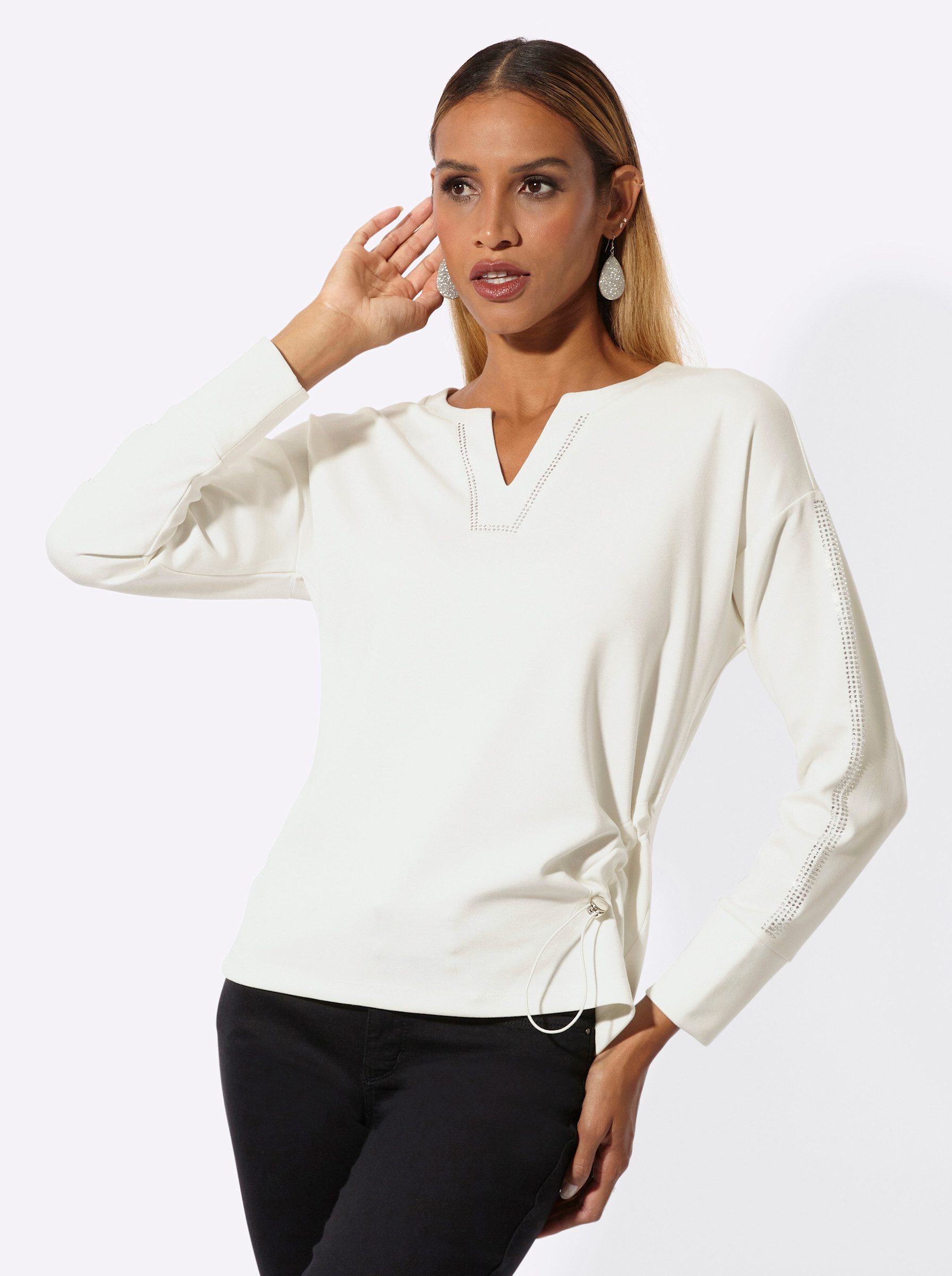 creation L Sweater Modal-Mix-Sweatshirt Langarm