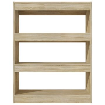 furnicato Bücherregal Bücherregal/Raumteiler Sonoma-Eiche 80x30x103 cm Holzwerkstoff