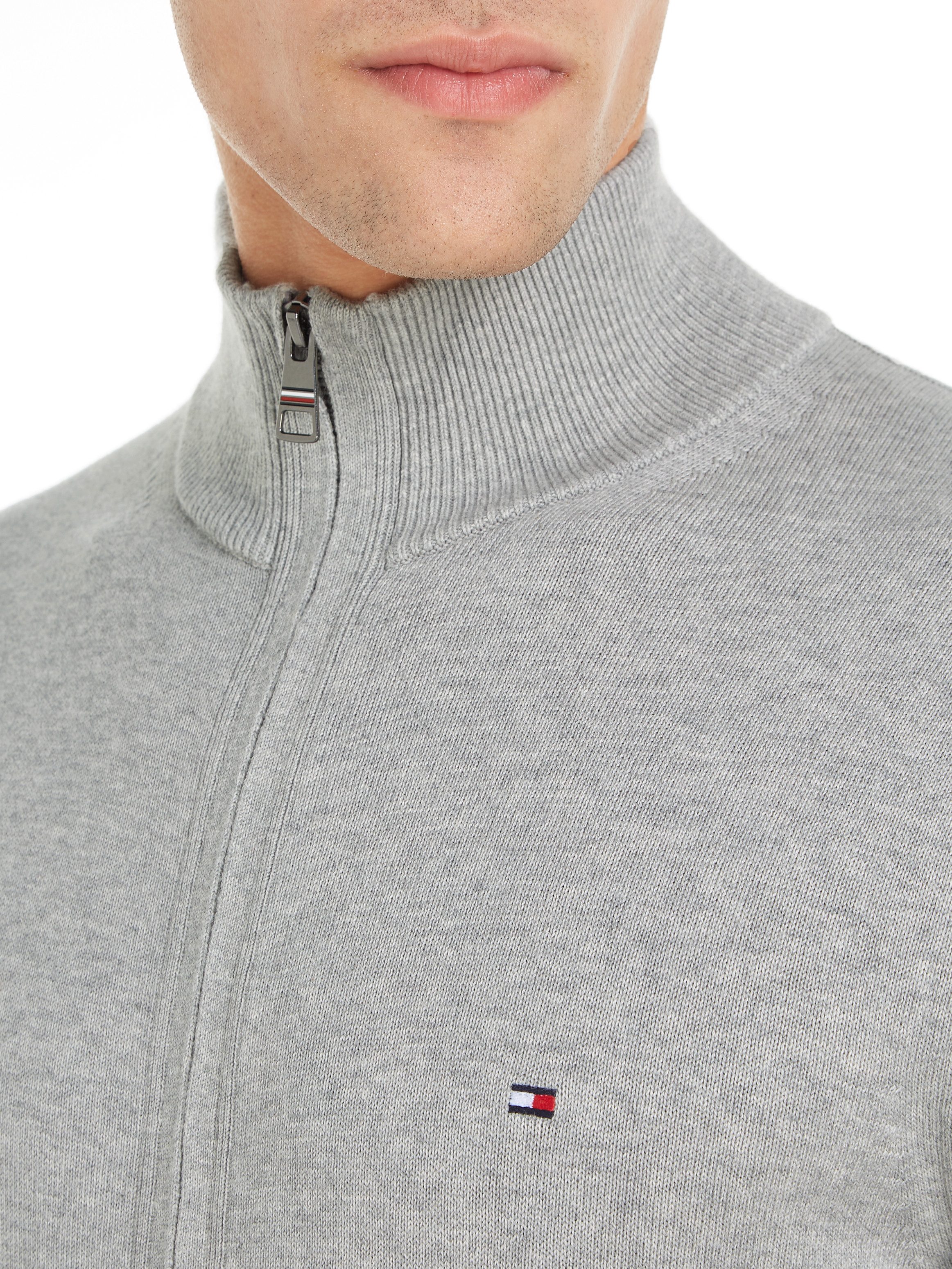 Tommy Hilfiger Cardigan PIMA ORG CTN CASHMERE ZIP THRU – Bild 4 von 5