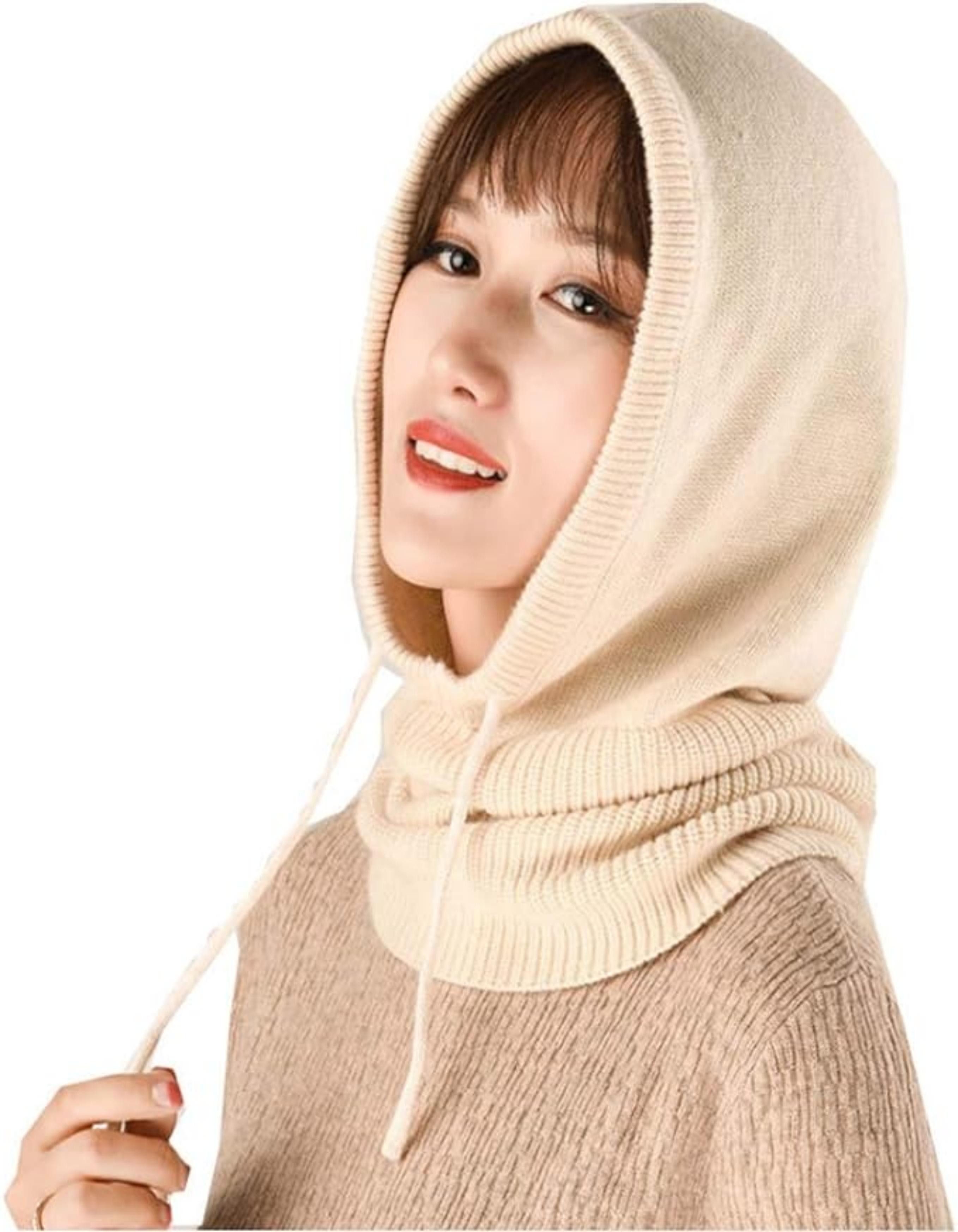 Coonoor Strickmütze Mütze Damen Winter, Трикотажные шапки Warme Kapuzen Schal