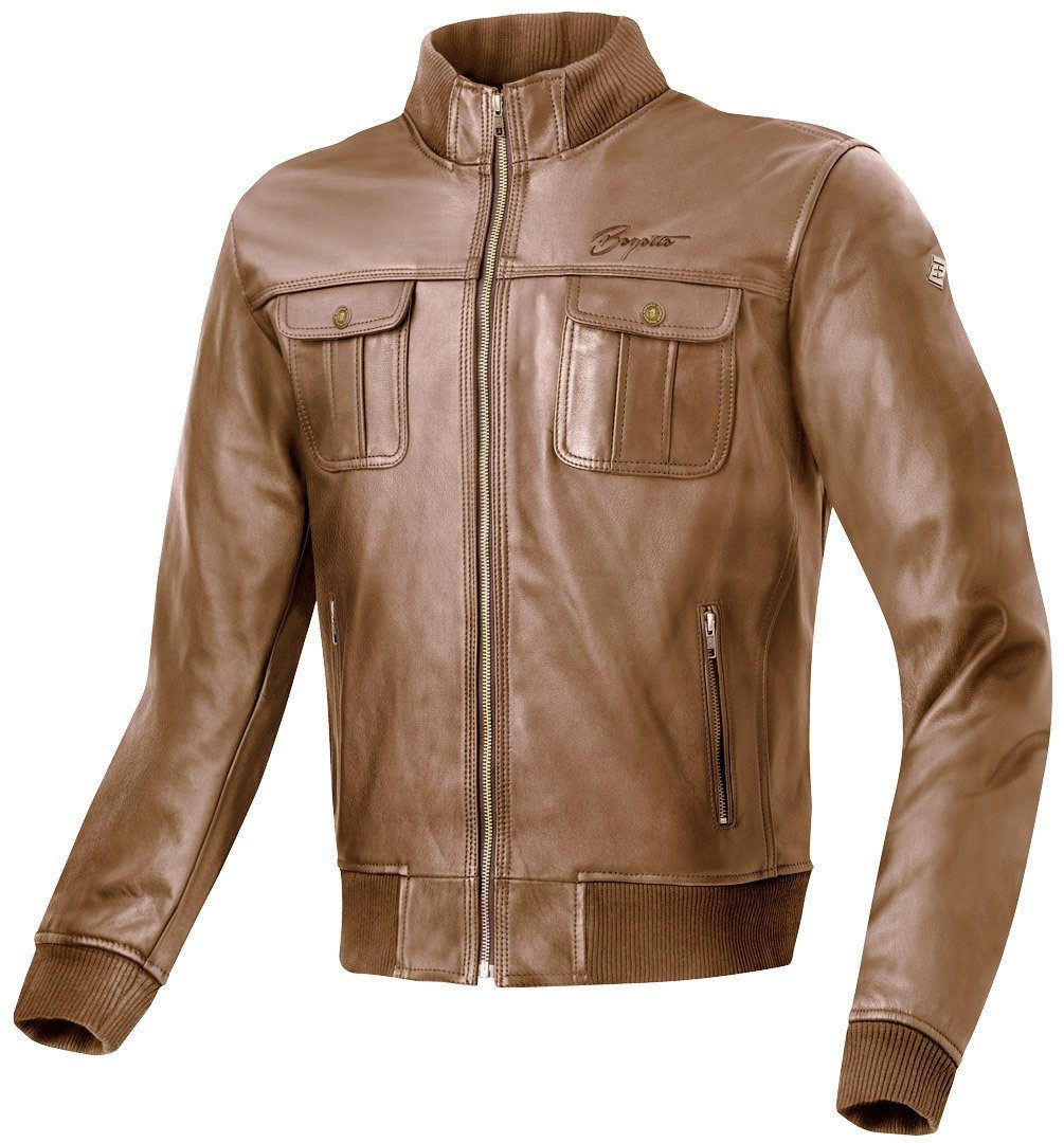 Motorradjacke Lederjacke Brooklyn Motorrad Bogotto Brown