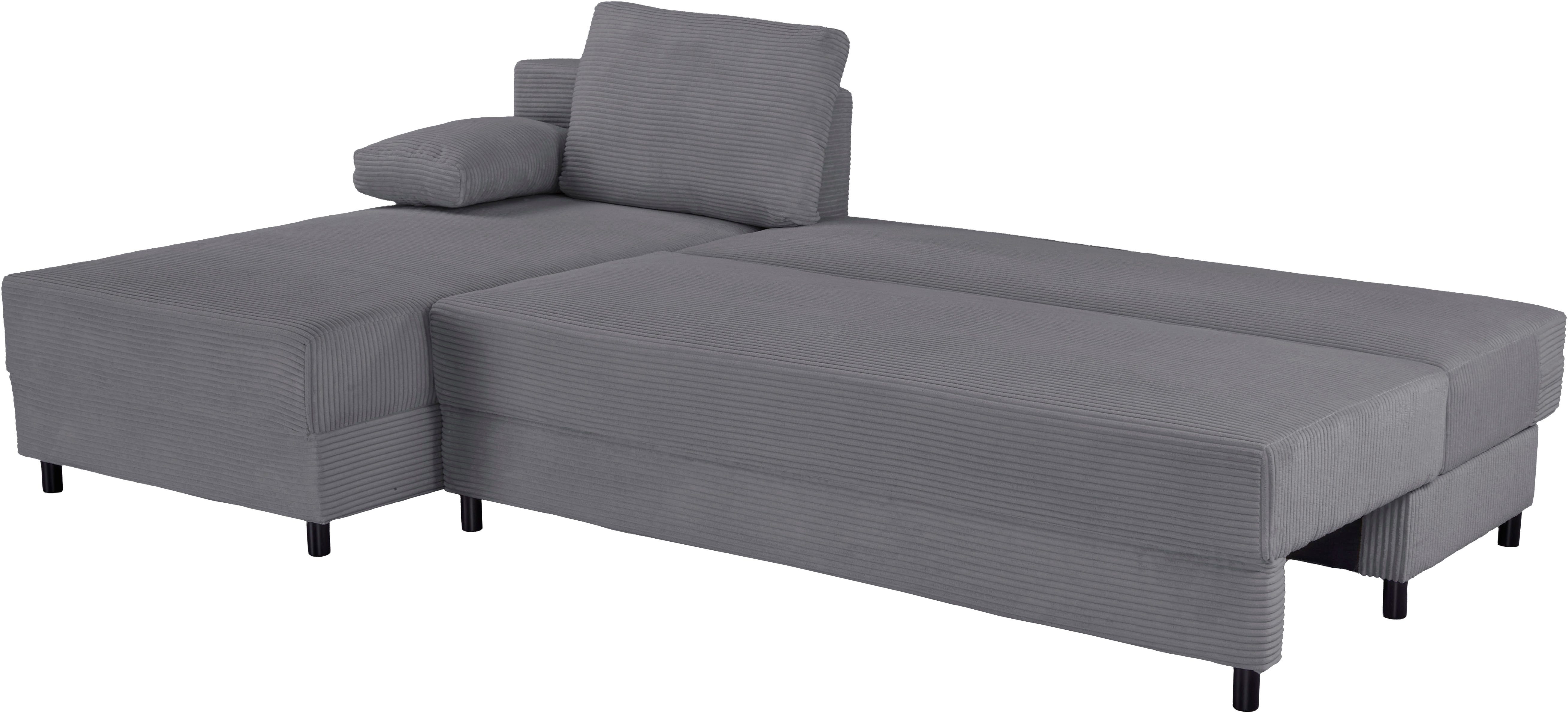 OTTO home Schlafsofa ONNIKO Ecksofa L-Form Cord, Breite: 240 cm, softer Cord-Bezug, mit Bettfunktion & Bettkasten (Liegefläche 120/240 cm) – Bild 5 von 5