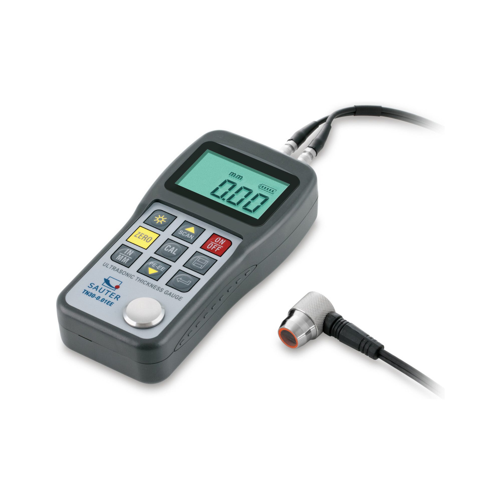 Kern & Sohn Schichtdickenmessgerät SAUTER Ultraschall-Materialdickenmessgerät TN 60-0.01EE