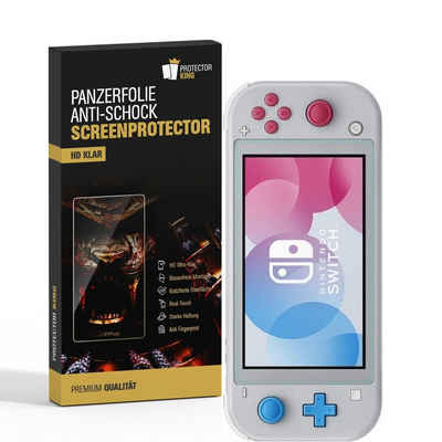 Protectorking Schutzfolie 1x Panzerfolie für Nintendo Switch Lite Displayschutz Schutzfolie, (1-Stück), ANTI-SPLITTER