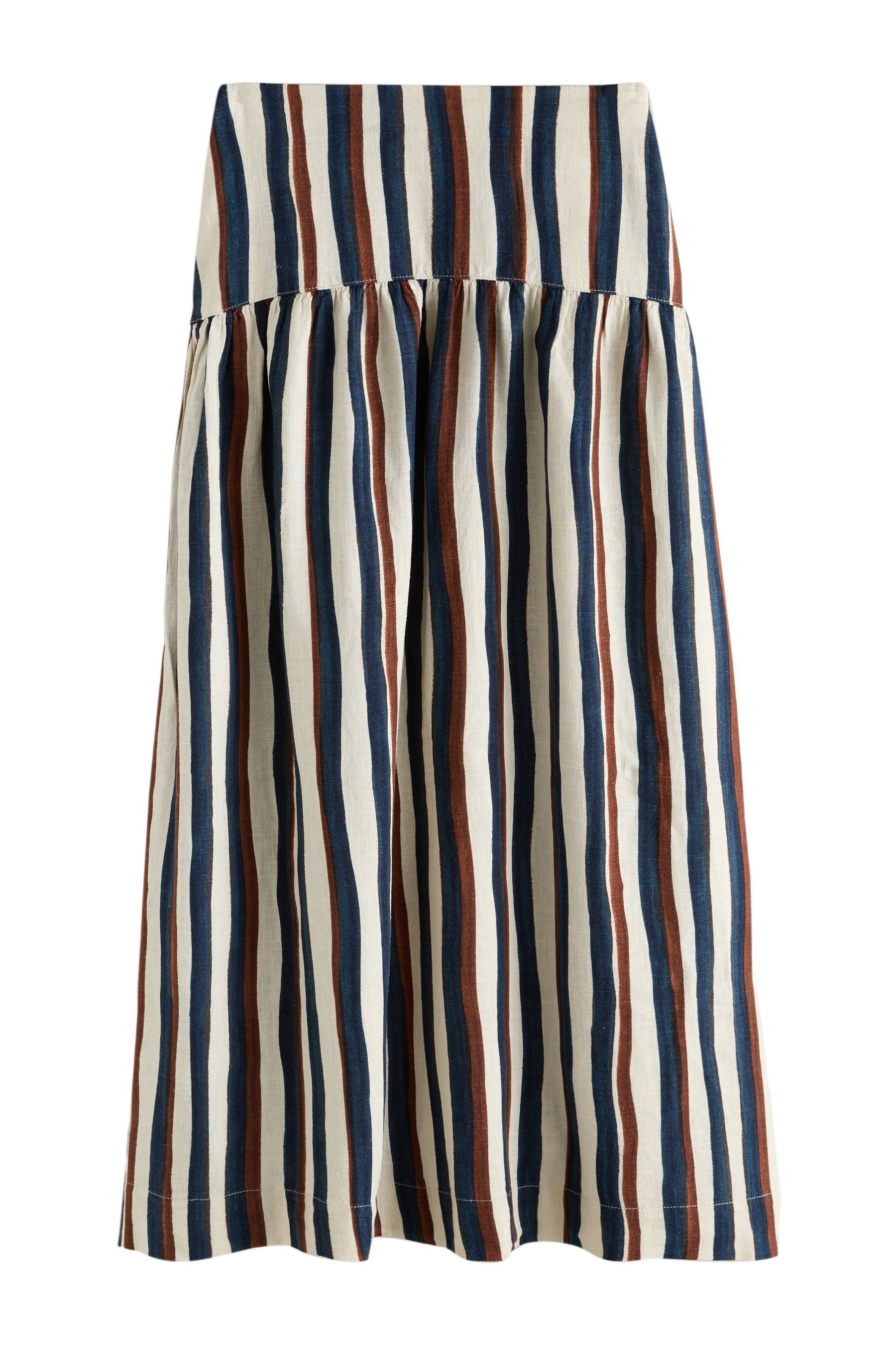 Next Maxirock Maxirock aus Leinenmix mit tief angesetzter Taille (1-tlg)