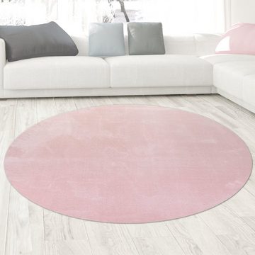 Teppich Teppich Shaggy Hochflorteppich waschbar rutschfes rosa, Carpetia, rechteckig, Höhe: 18 mm